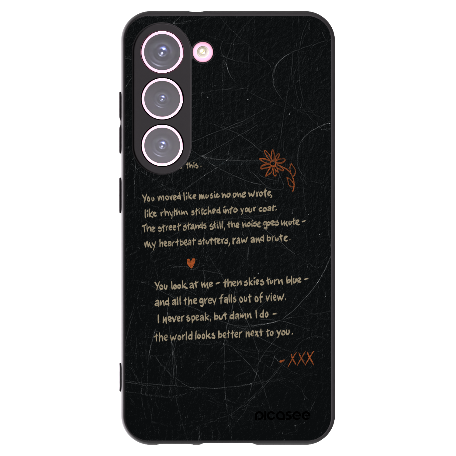 Picasee Μαύρη θήκη σιλικόνης για Samsung Galaxy S23 5G - POET