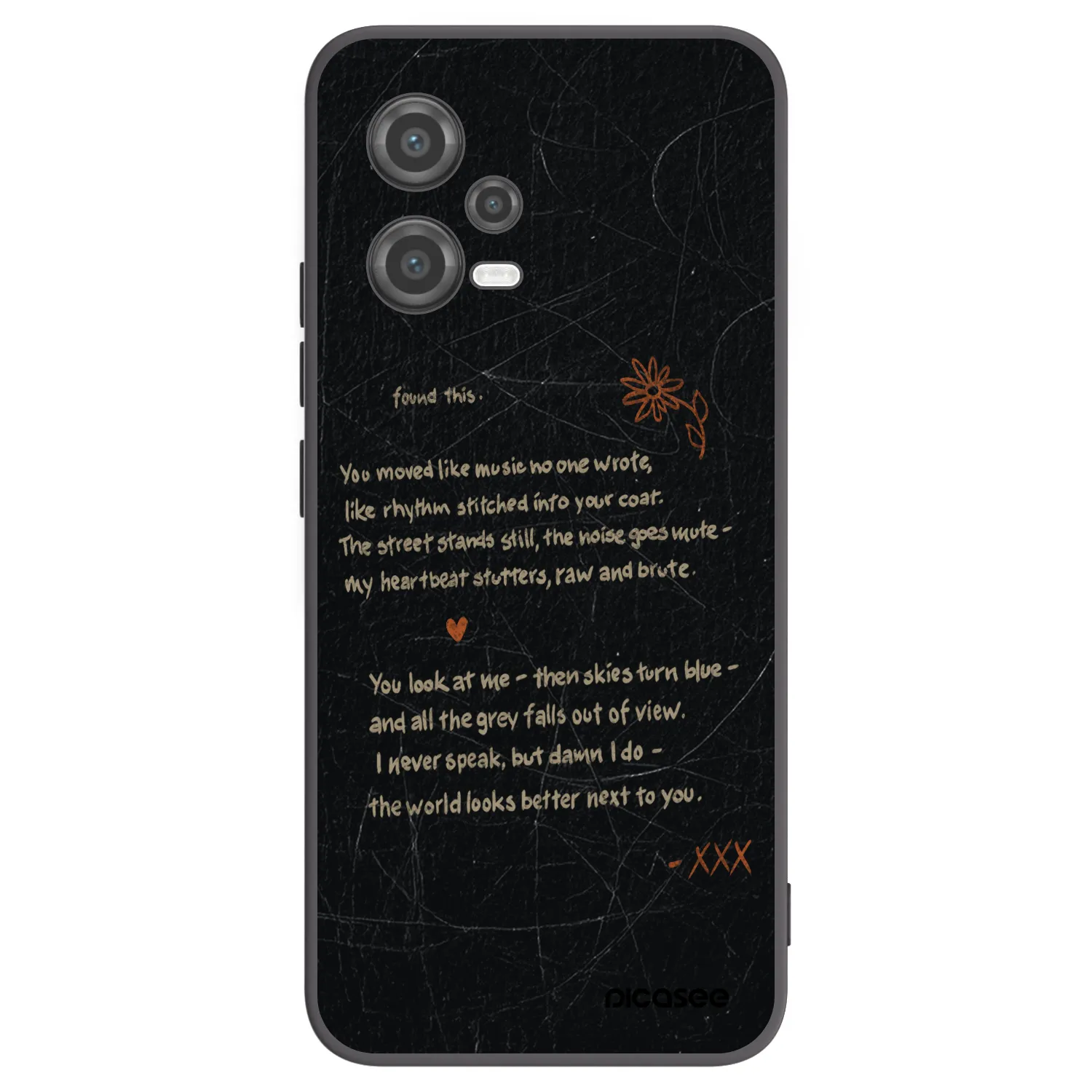 Picasee Μαύρη θήκη σιλικόνης για Xiaomi Poco X5 - POET