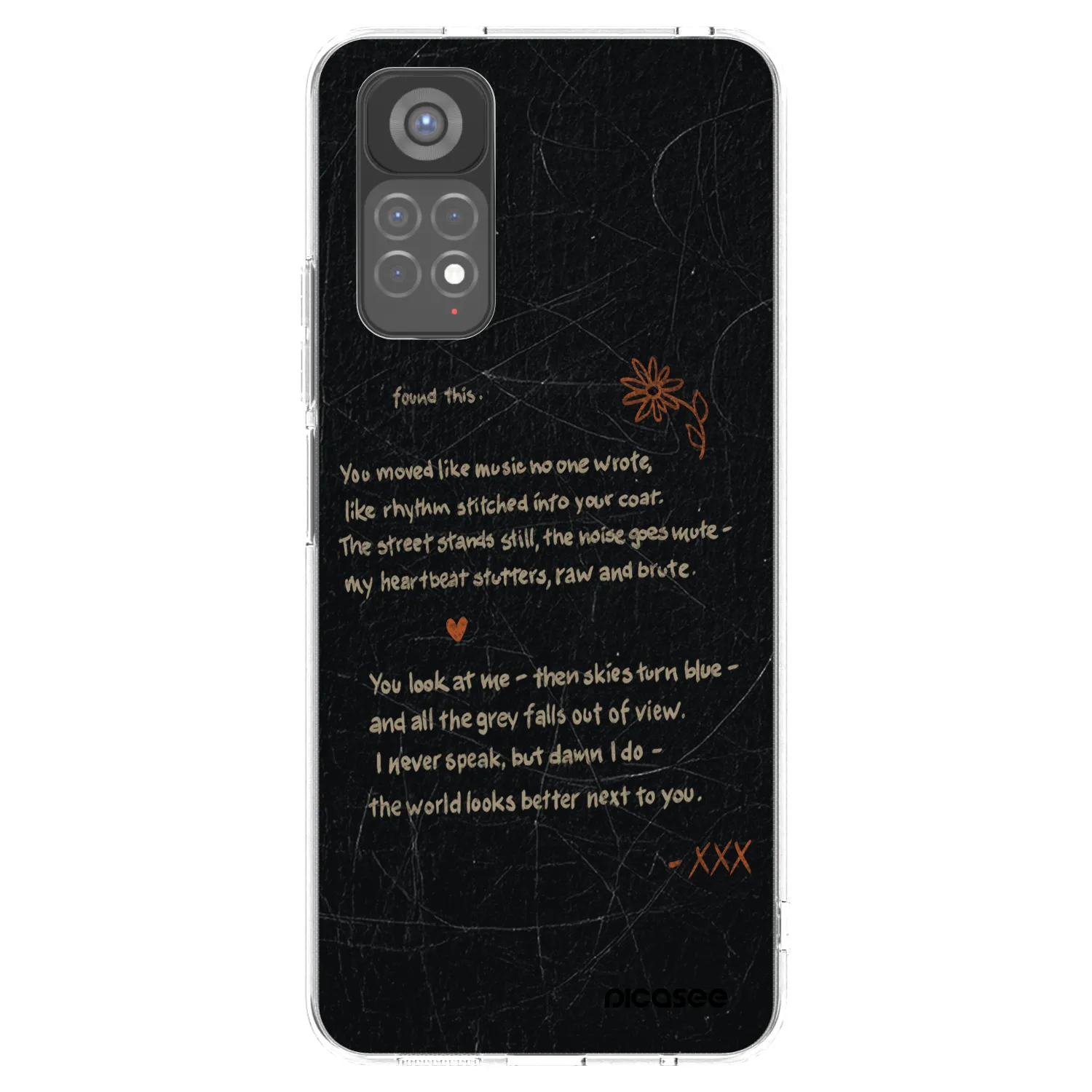 Picasee διαφανής θήκη σιλικόνης Xiaomi Redmi Note 11S 5G - POET