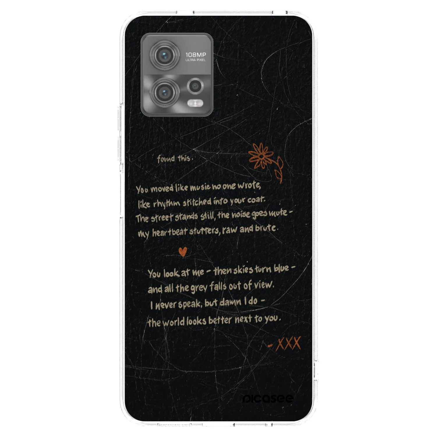 Picasee διαφανής θήκη σιλικόνης Motorola Moto G72 - POET