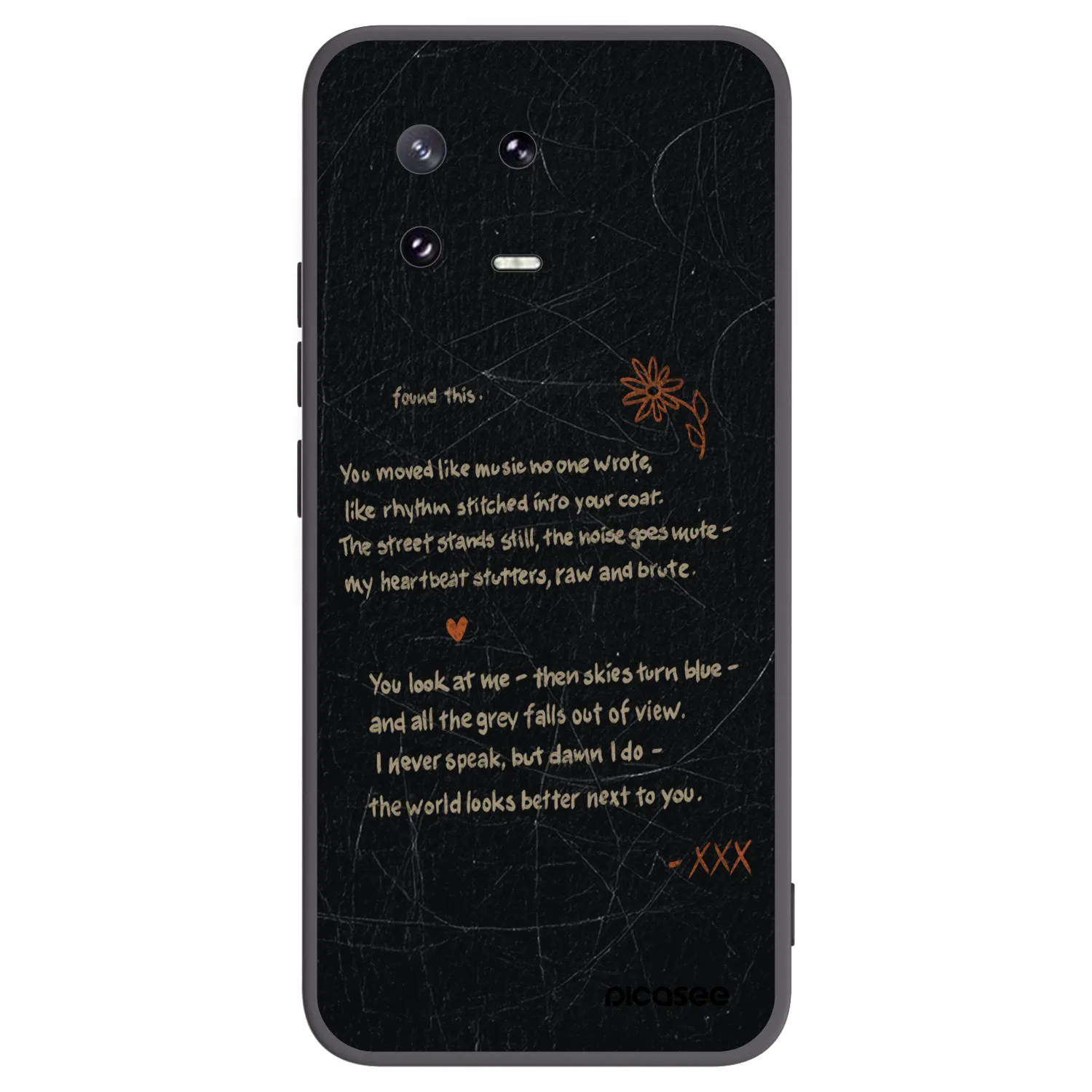 Picasee Μαύρη θήκη σιλικόνης για Xiaomi 13 Pro - POET