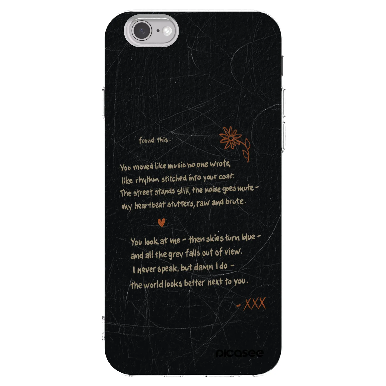 Picasee διαφανής θήκη σιλικόνης Apple iPhone 6/6S - POET