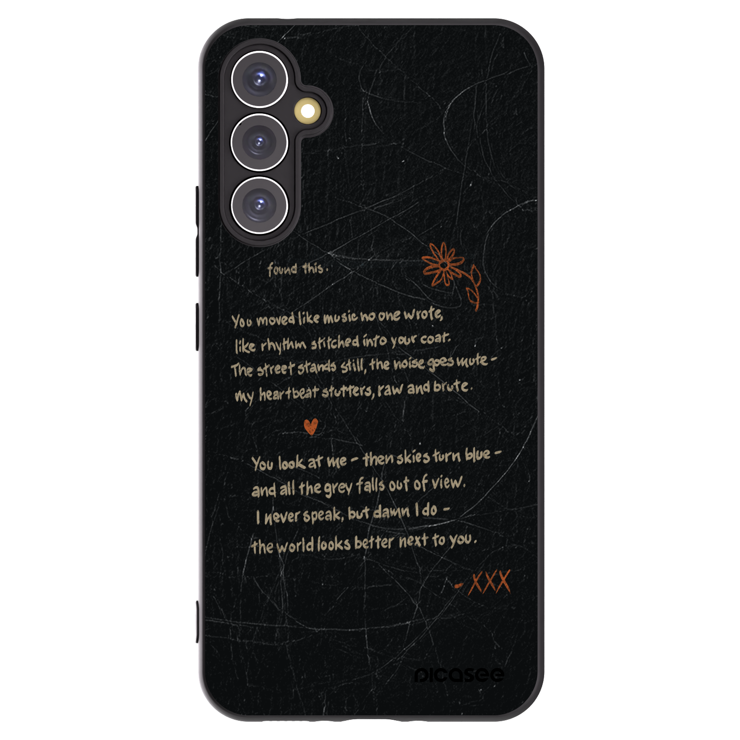 Picasee Μαύρη θήκη σιλικόνης για Samsung Galaxy A34 5G A346B - POET