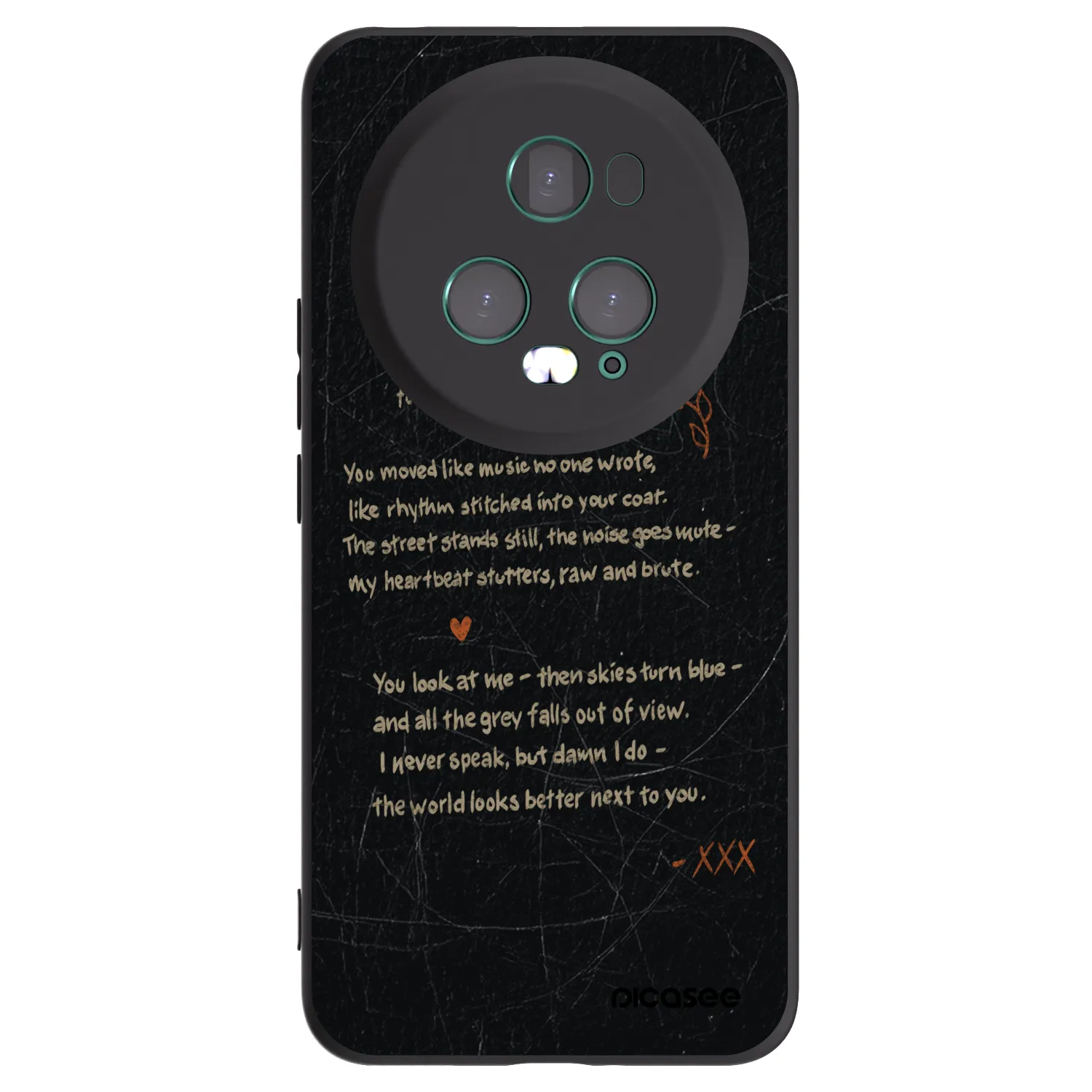 Picasee Μαύρη θήκη σιλικόνης για Honor Magic5 Pro - POET