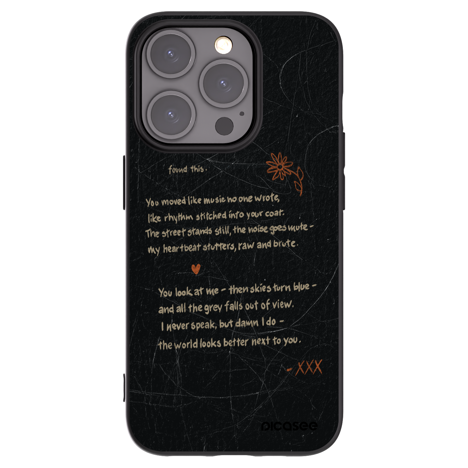 Picasee Μαύρη θήκη σιλικόνης για Apple iPhone 15 Pro - POET