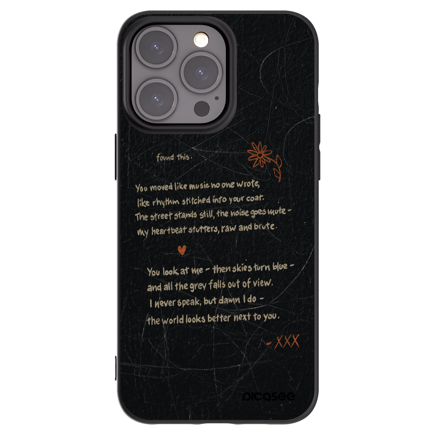 Picasee Μαύρη θήκη σιλικόνης για Apple iPhone 15 Pro Max - POET