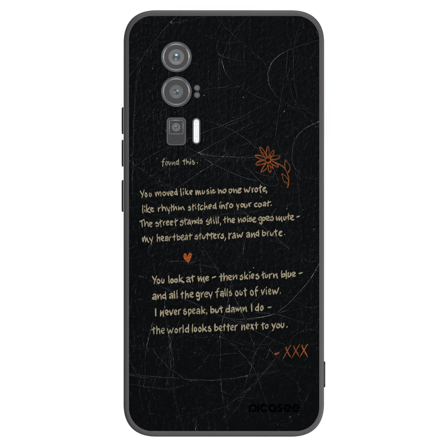 Picasee Μαύρη θήκη σιλικόνης για Xiaomi Poco F5 Pro 5G - POET