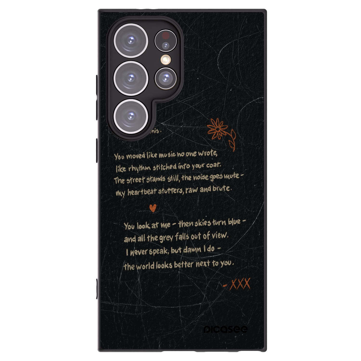 Picasee Μαύρη θήκη σιλικόνης για Samsung Galaxy S24 Ultra S928B 5G - POET