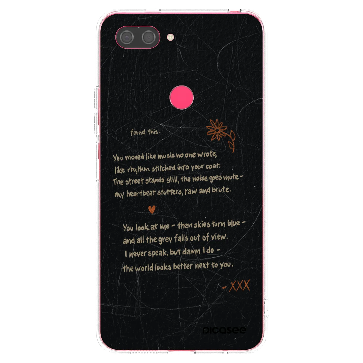 Picasee διαφανής θήκη σιλικόνης Xiaomi Mi 8 Lite - POET