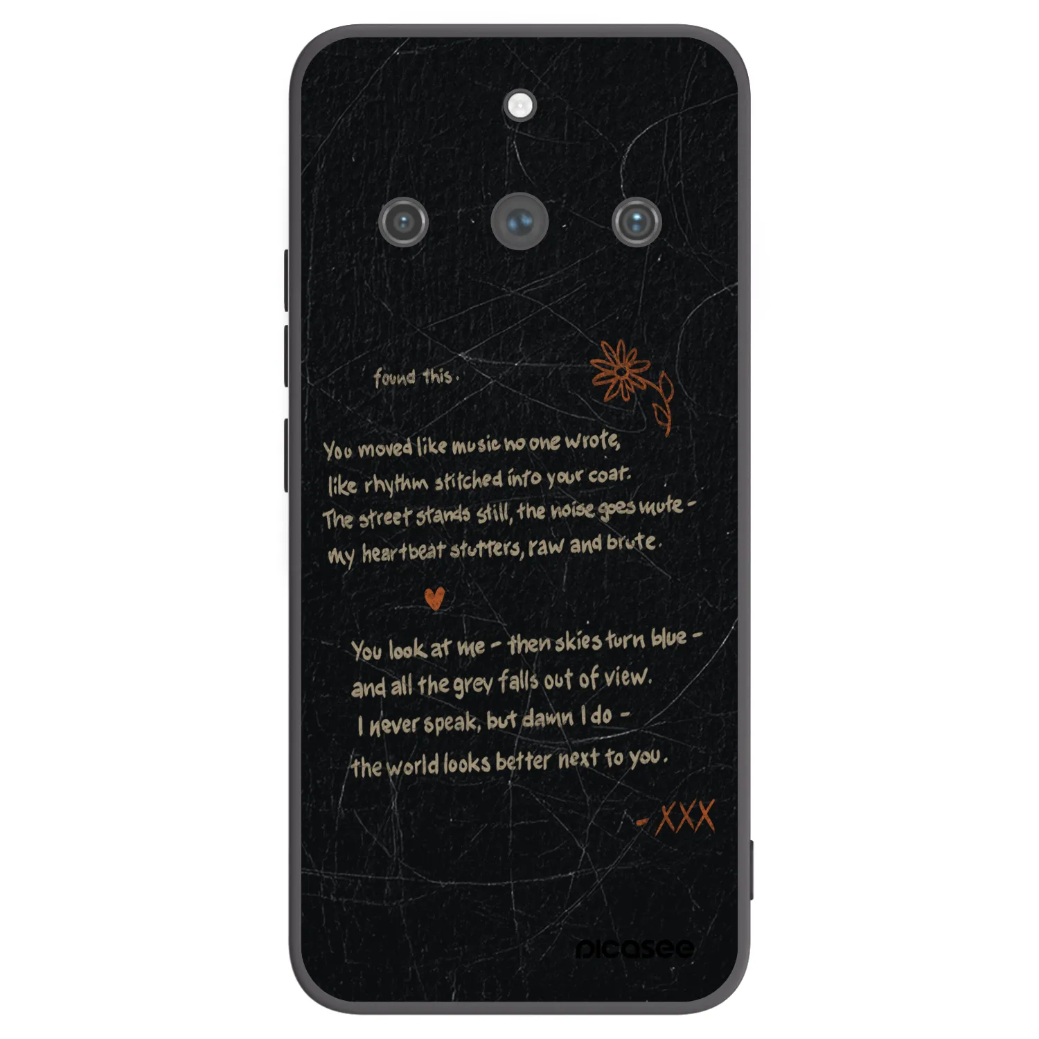 Picasee Μαύρη θήκη σιλικόνης για Realme 11 Pro+ - POET