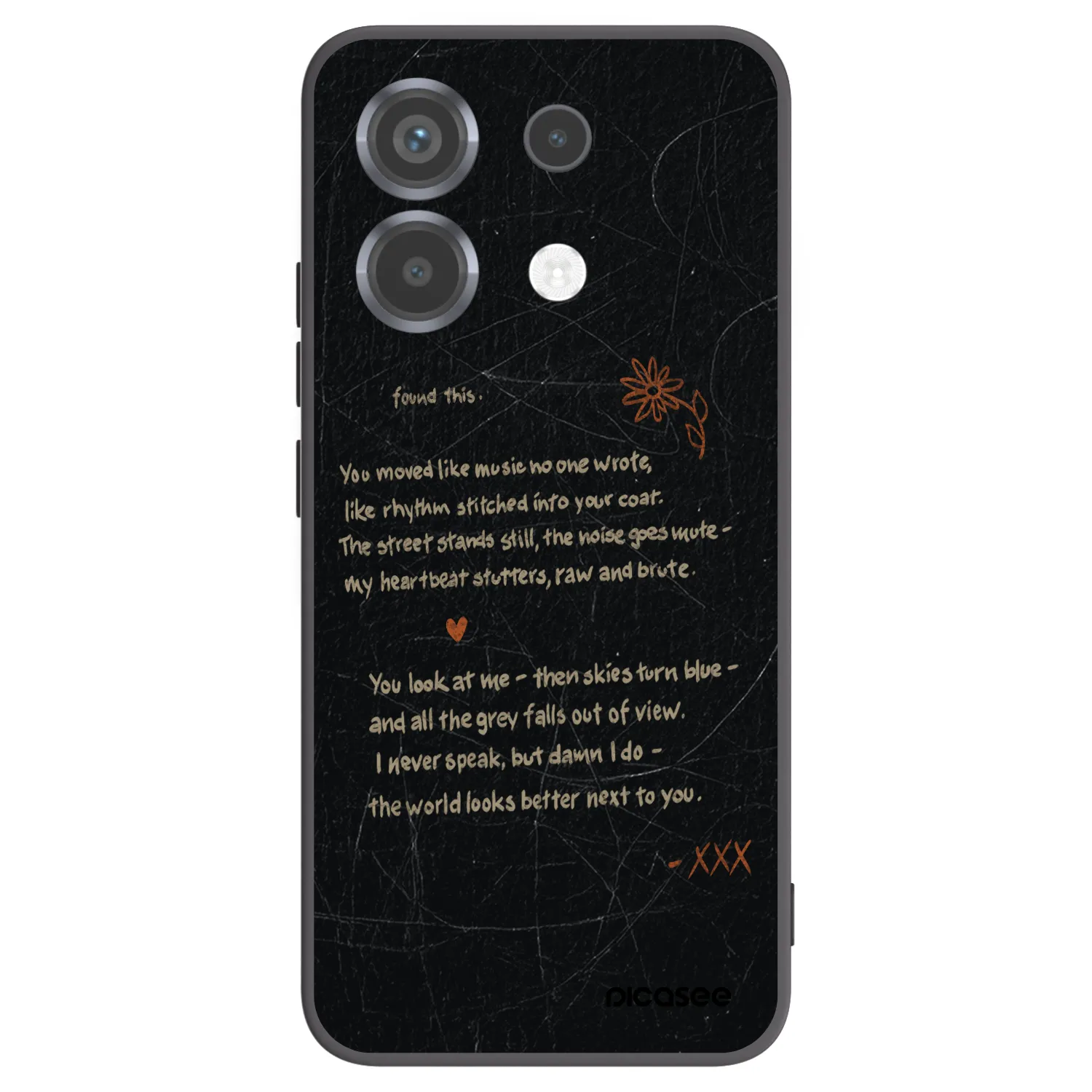 Picasee Μαύρη θήκη σιλικόνης για Xiaomi Poco X6 - POET