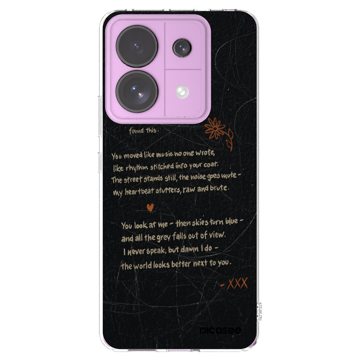 Picasee διαφανής θήκη σιλικόνης Xiaomi Redmi Note 13 Pro 5G - POET