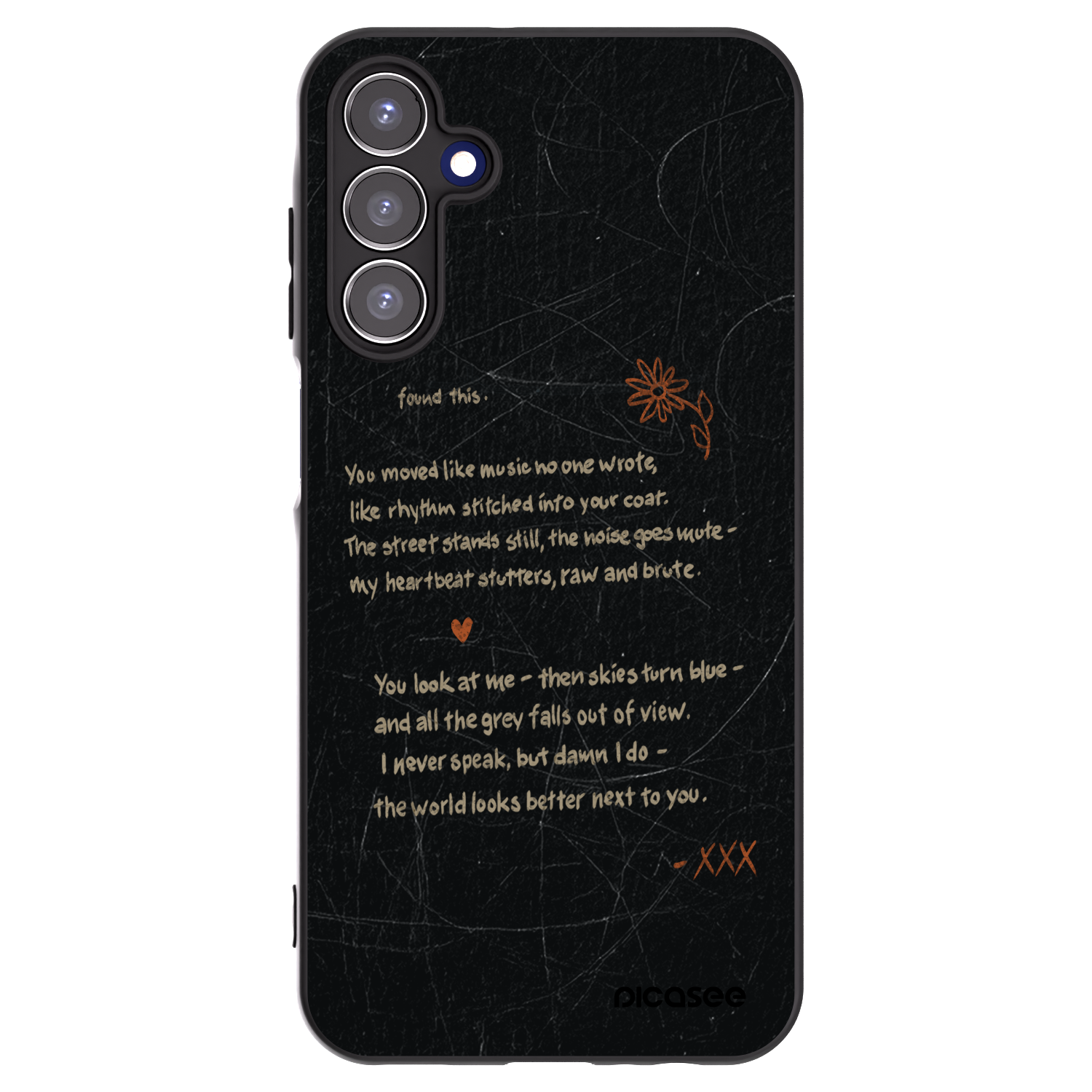 Picasee Μαύρη θήκη σιλικόνης για Samsung Galaxy A15 A155F 4G - POET