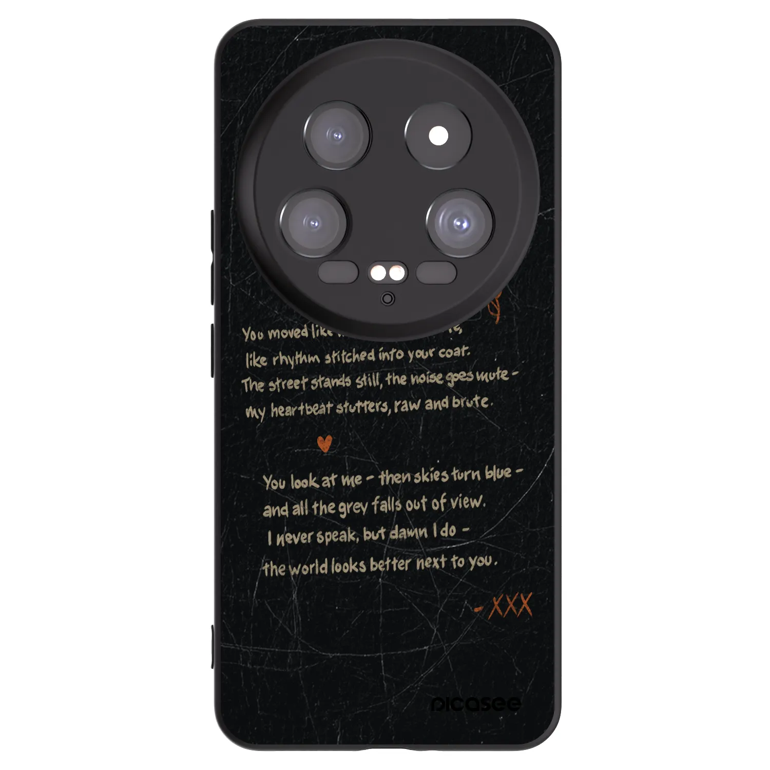 Picasee Μαύρη θήκη σιλικόνης για Xiaomi 14 Ultra - POET