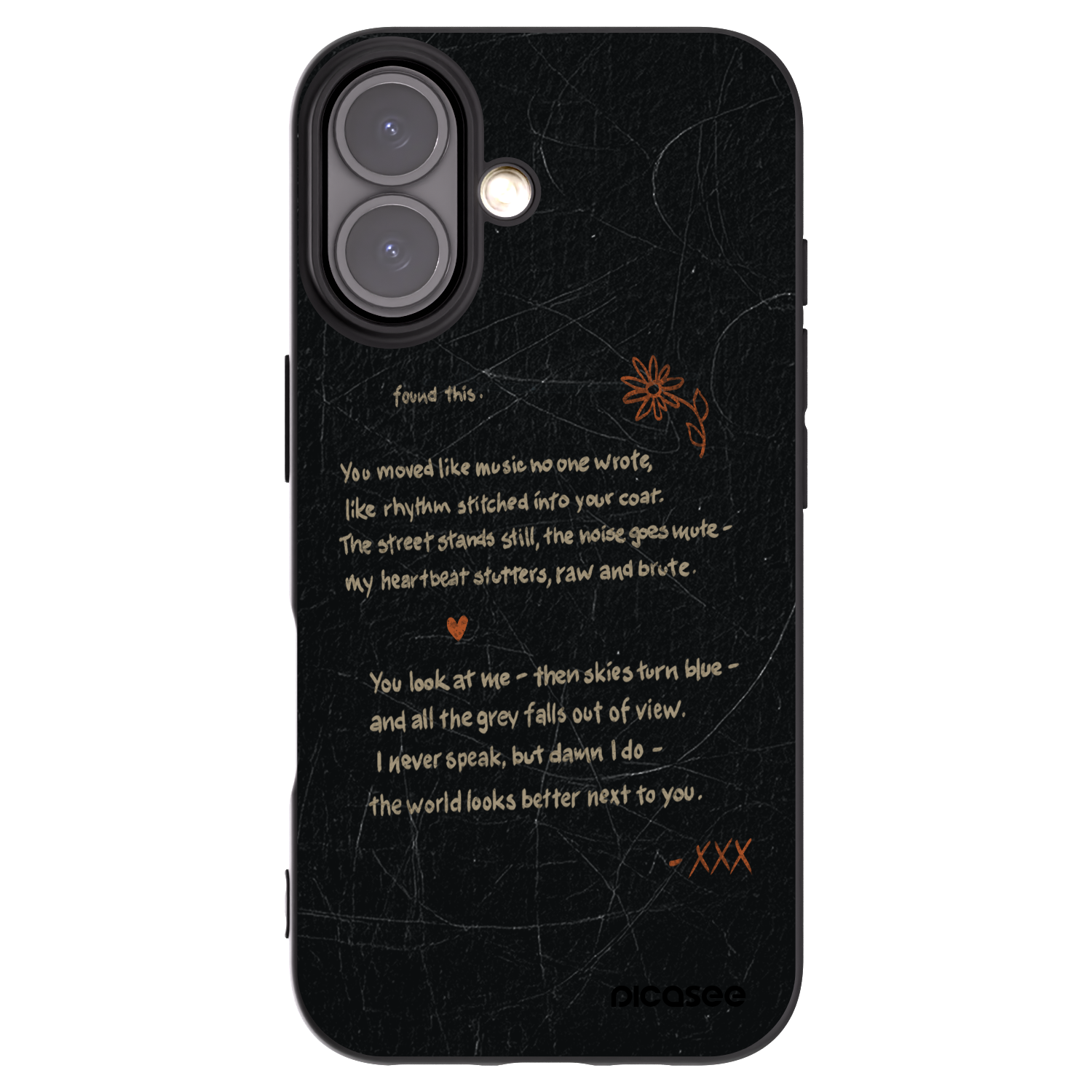 Picasee Μαύρη θήκη σιλικόνης για Apple iPhone 16 - POET