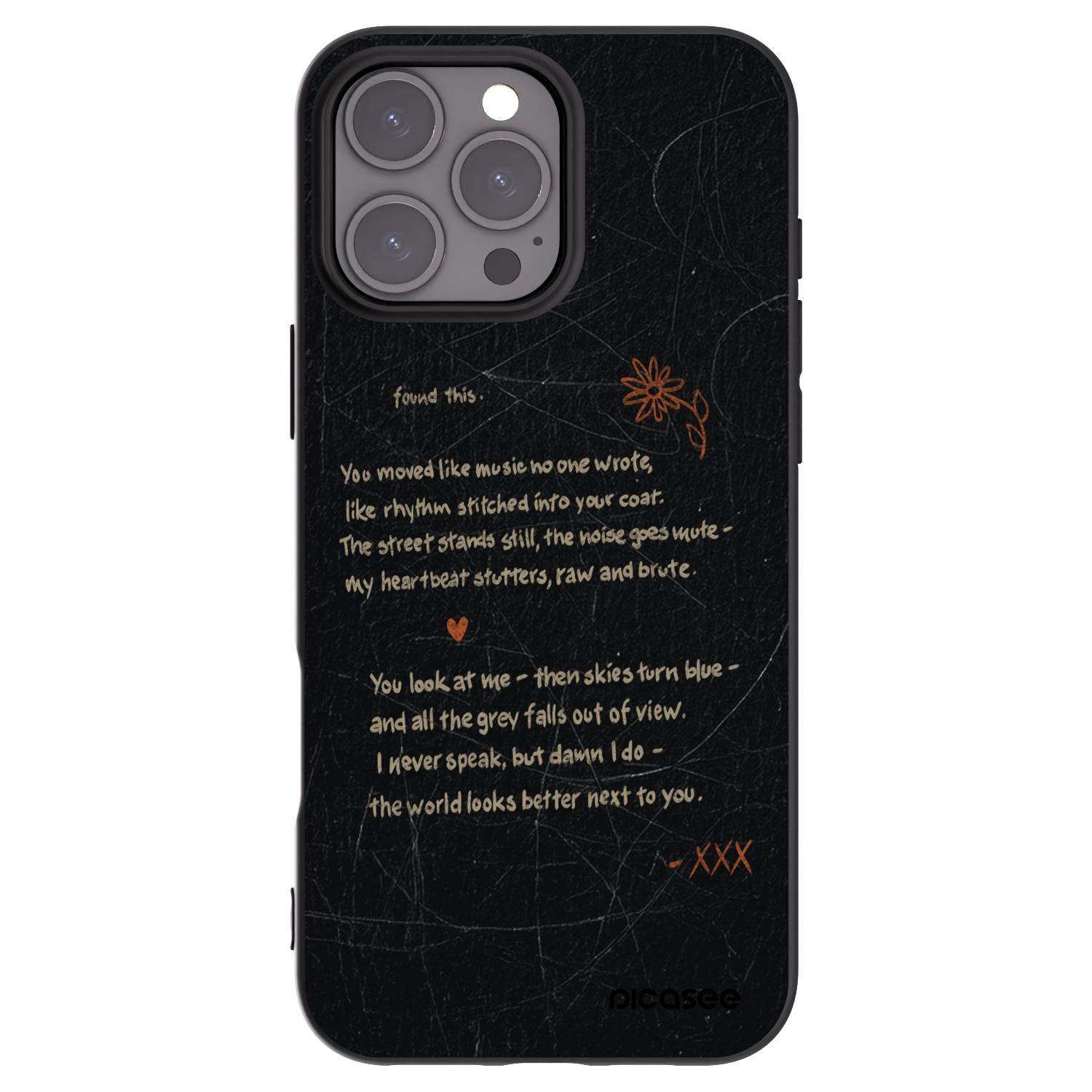 Picasee Μαύρη θήκη σιλικόνης για Apple iPhone 16 Pro Max - POET