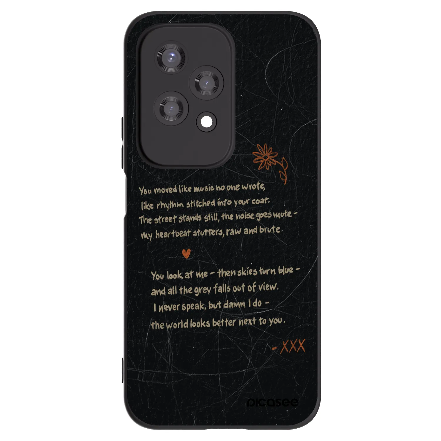 Picasee Μαύρη θήκη σιλικόνης για Honor 200 Lite - POET