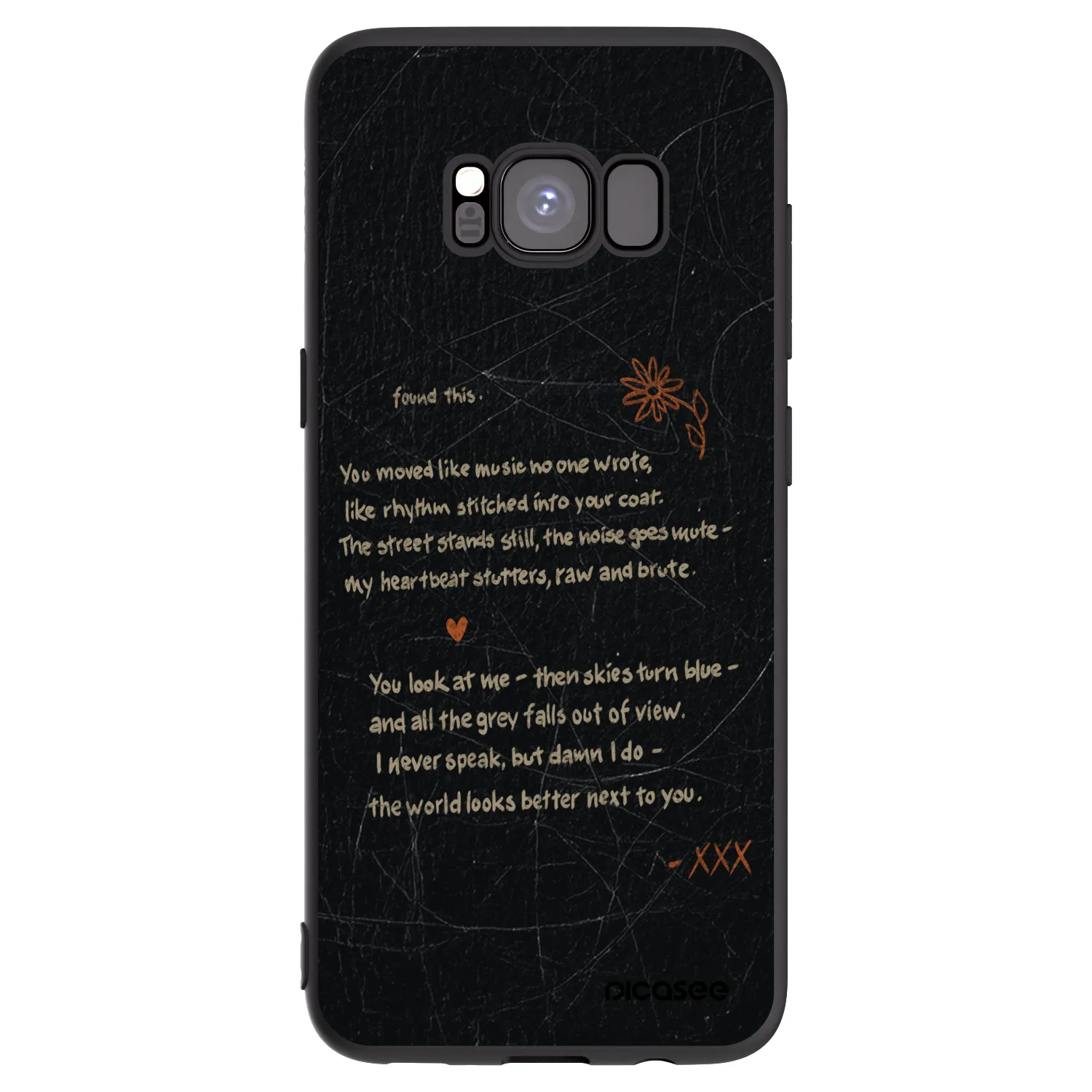 Picasee Μαύρη θήκη σιλικόνης για Samsung Galaxy S8 G950F - POET