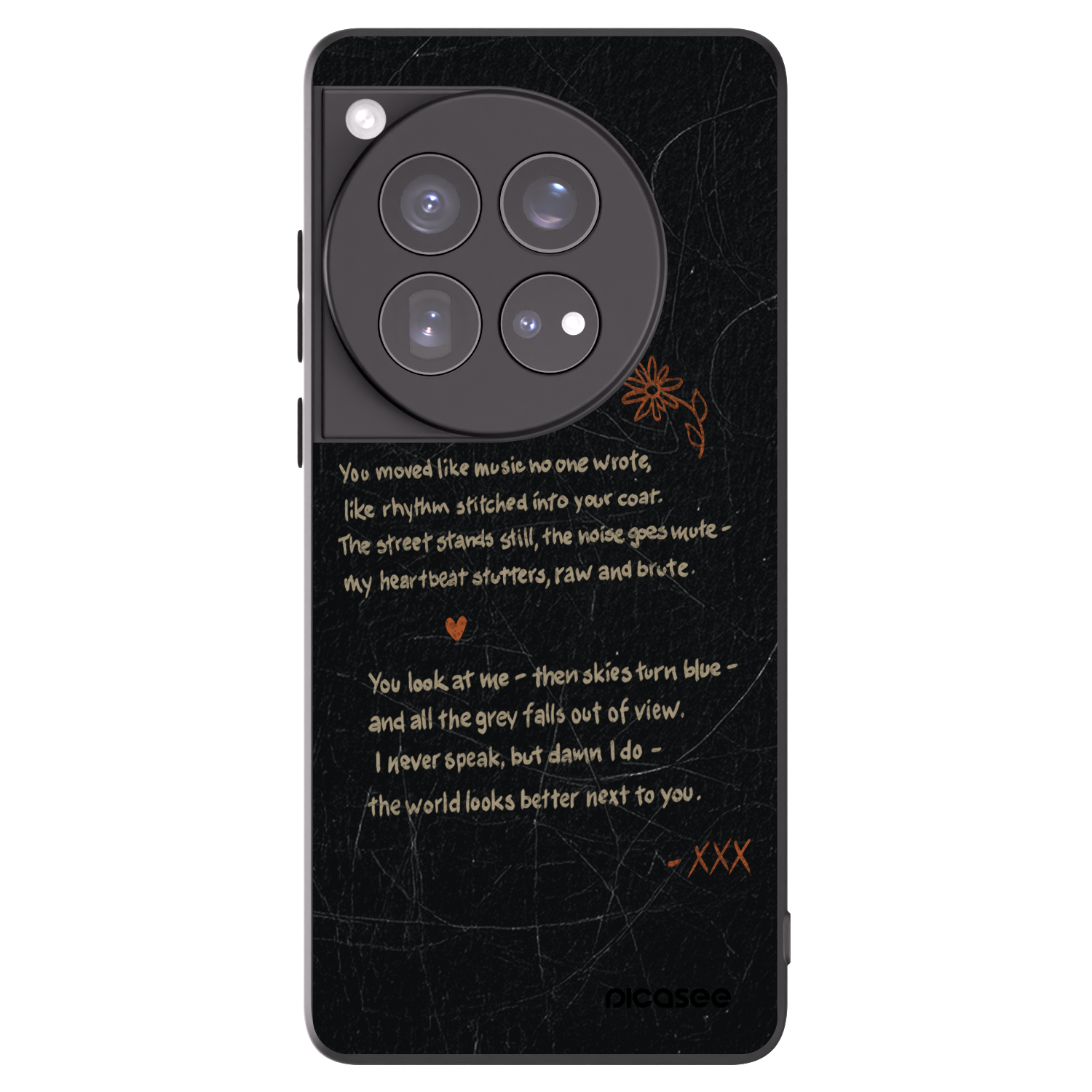 Picasee Μαύρη θήκη σιλικόνης για OnePlus 12 5G - POET