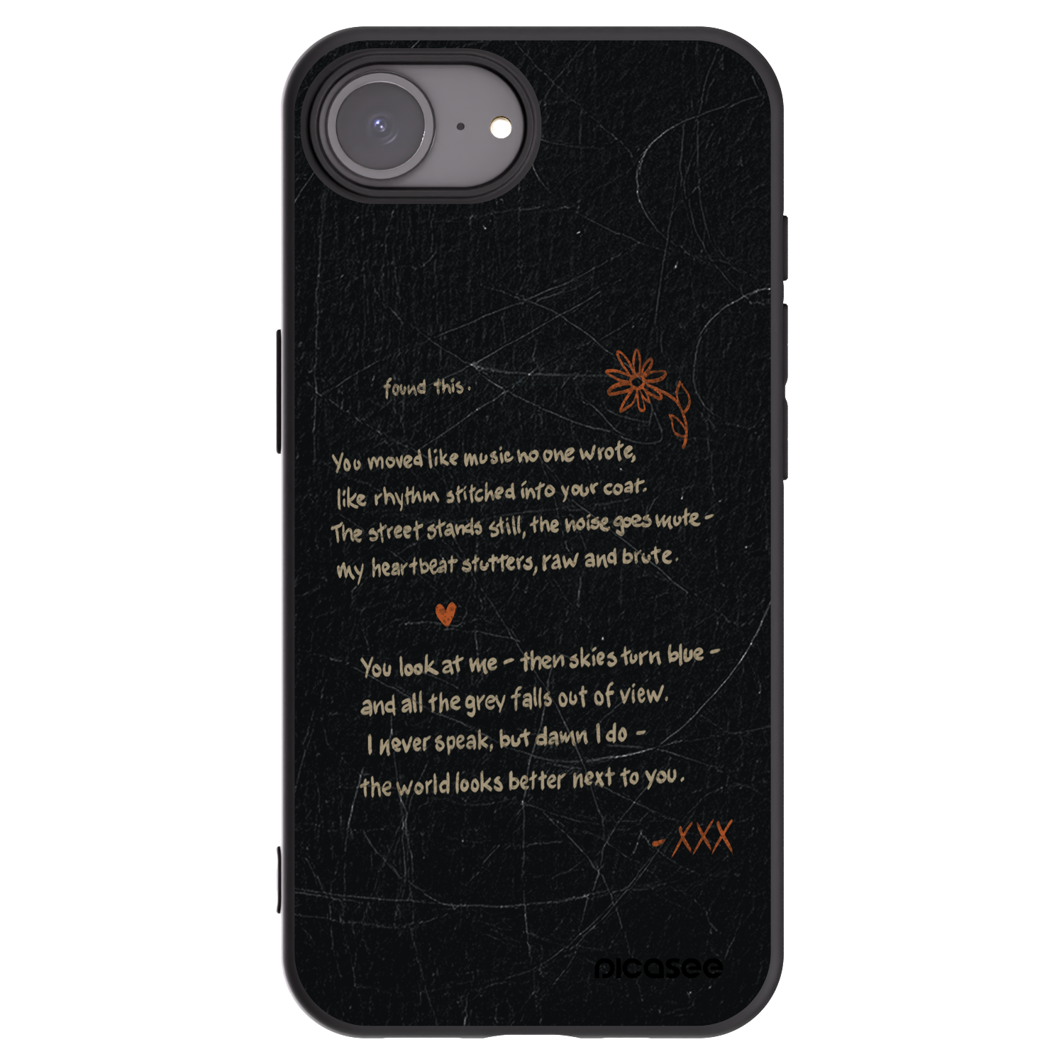 Picasee Μαύρη θήκη σιλικόνης για Apple iPhone 16e - POET
