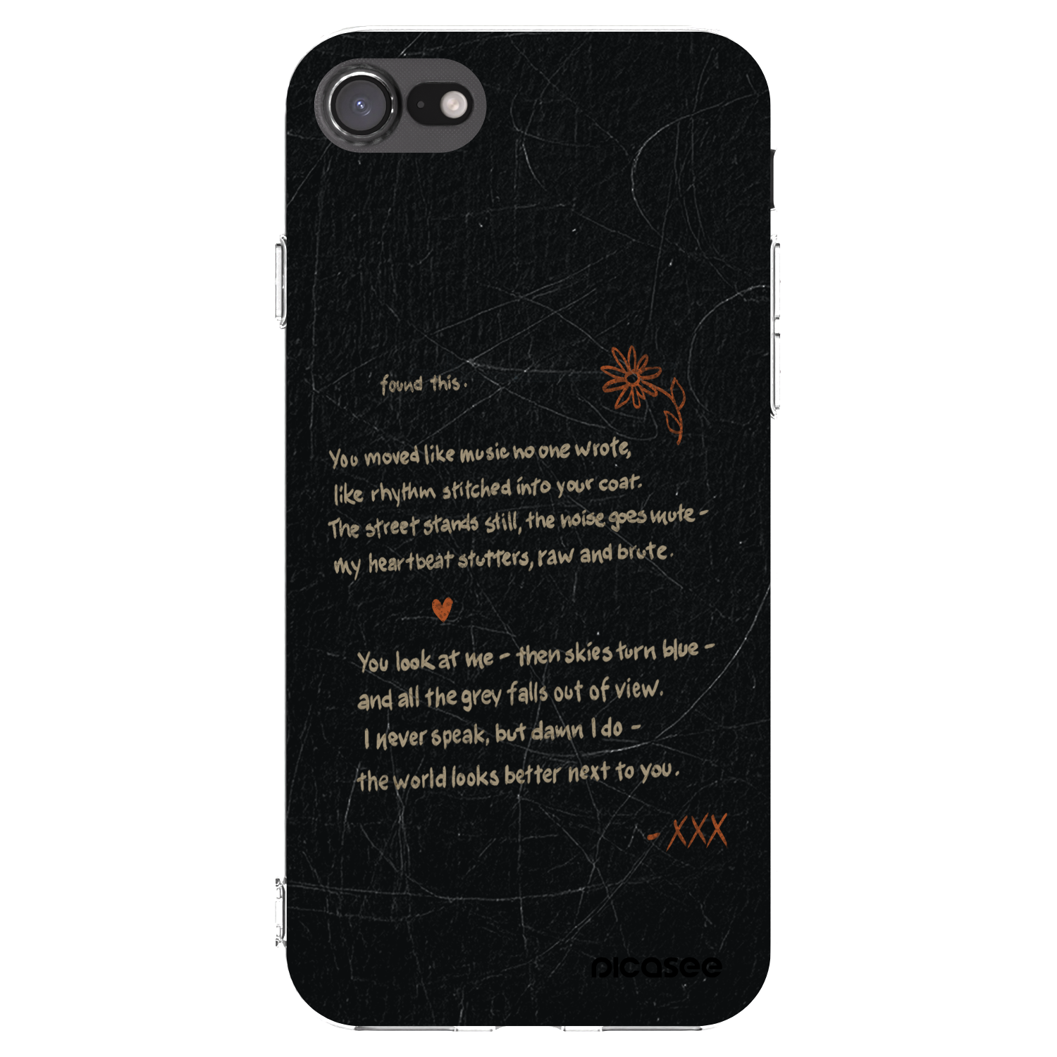 Picasee διαφανής θήκη σιλικόνης Apple iPhone 7 - POET