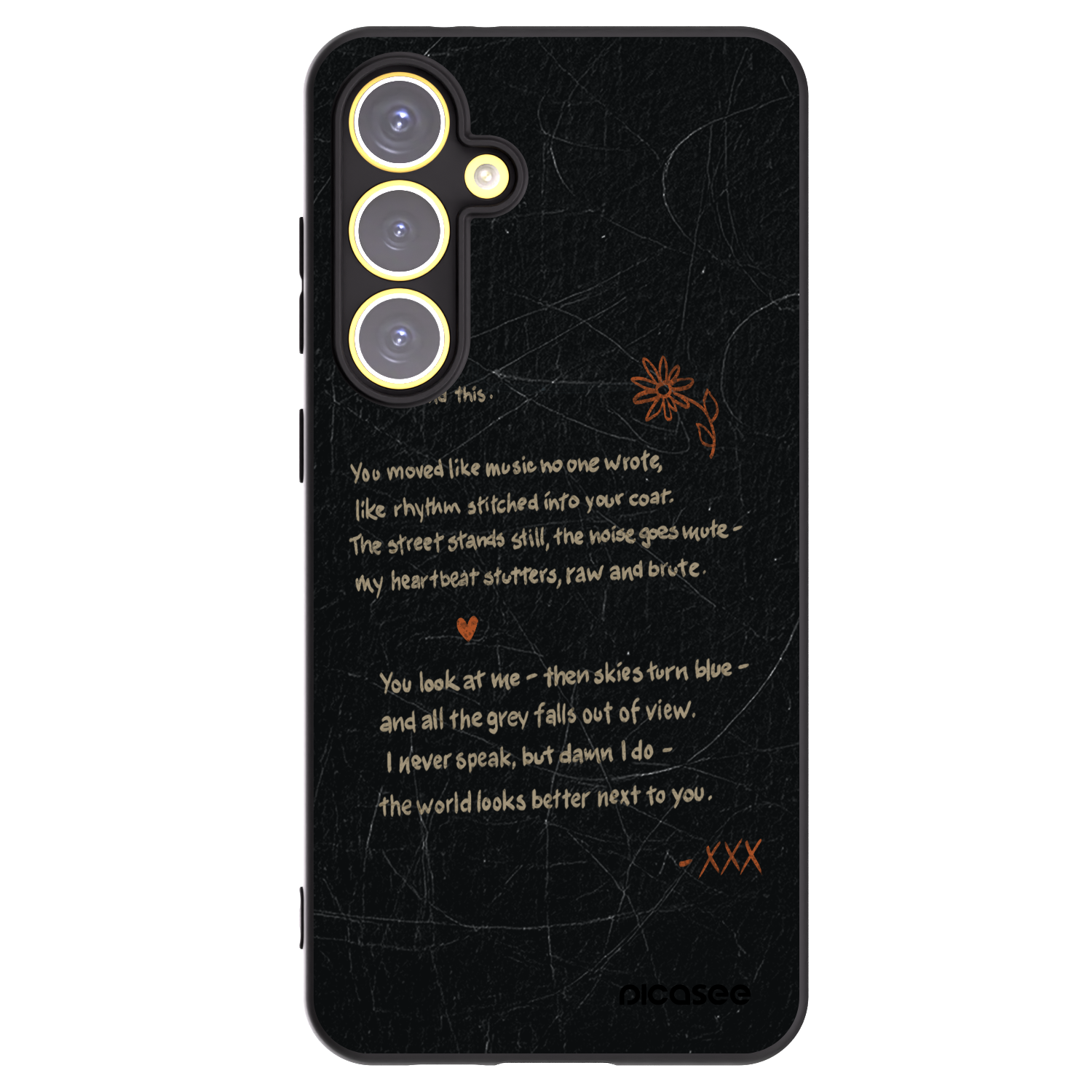 Picasee Μαύρη θήκη σιλικόνης για Samsung Galaxy S24 FE S721B - POET