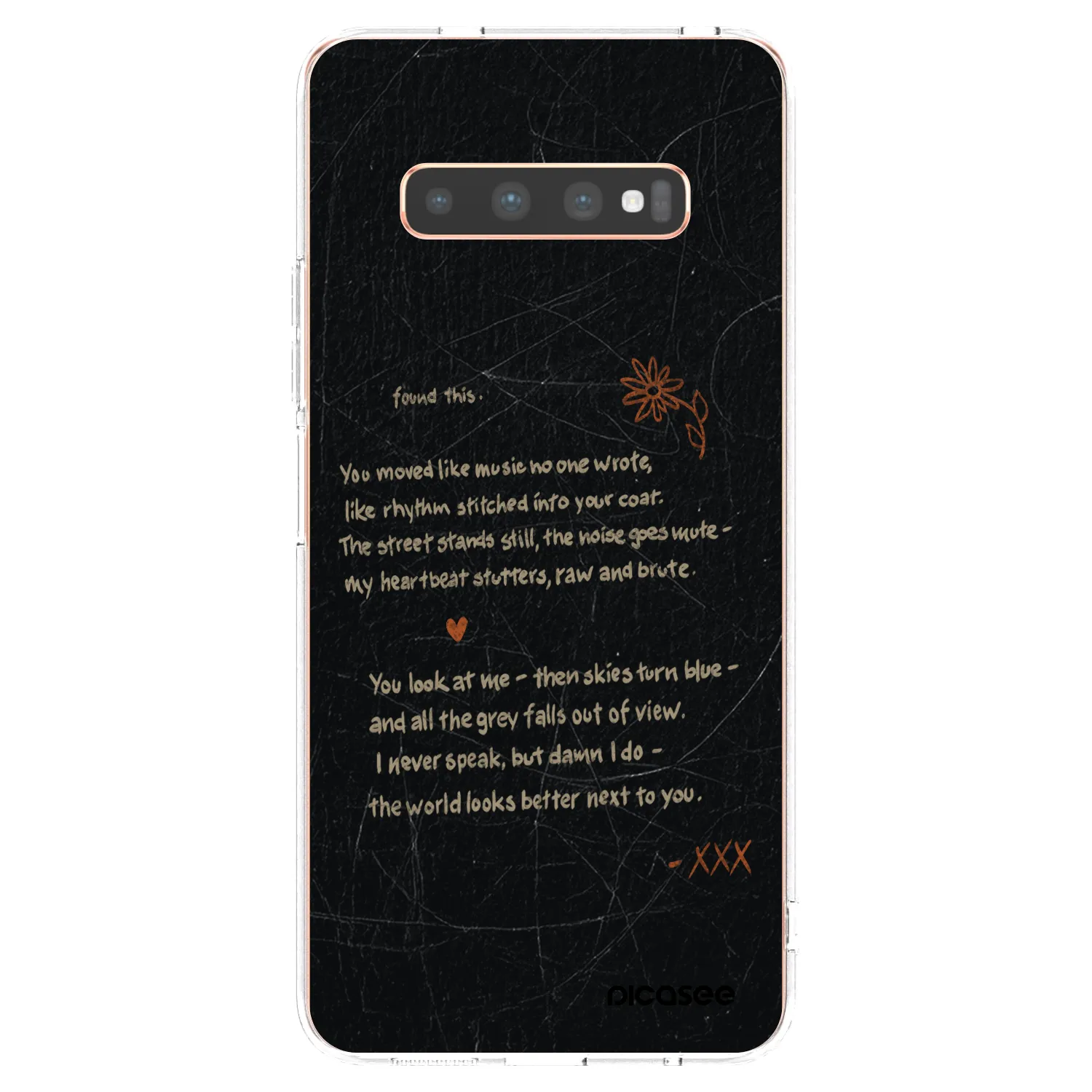 Picasee διαφανής θήκη σιλικόνης Samsung Galaxy S10 Plus G975 - POET