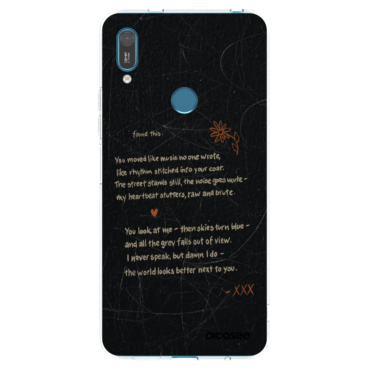 Picasee διαφανής θήκη σιλικόνης Huawei Y7 2019 - POET