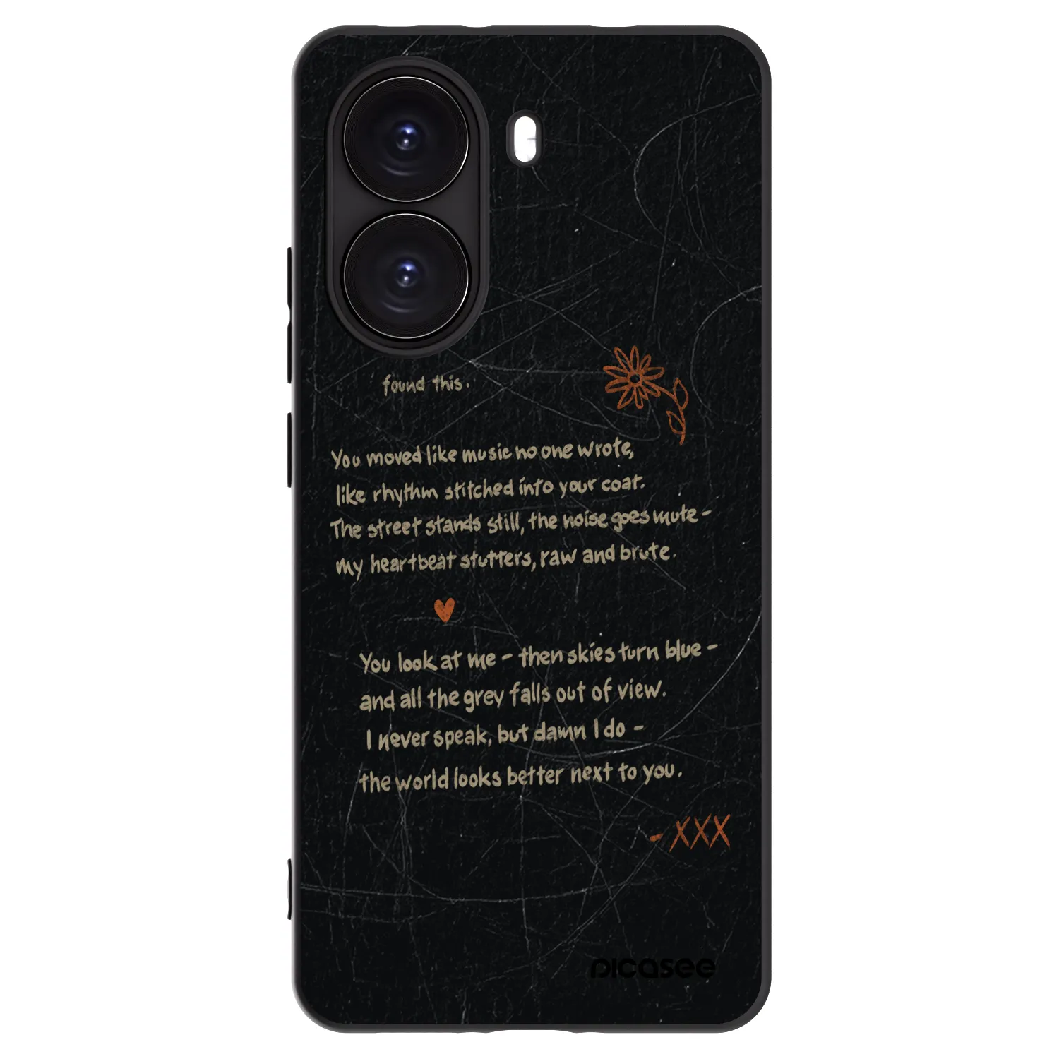 Picasee Μαύρη θήκη σιλικόνης για Xiaomi Poco X7 Pro 5G - POET