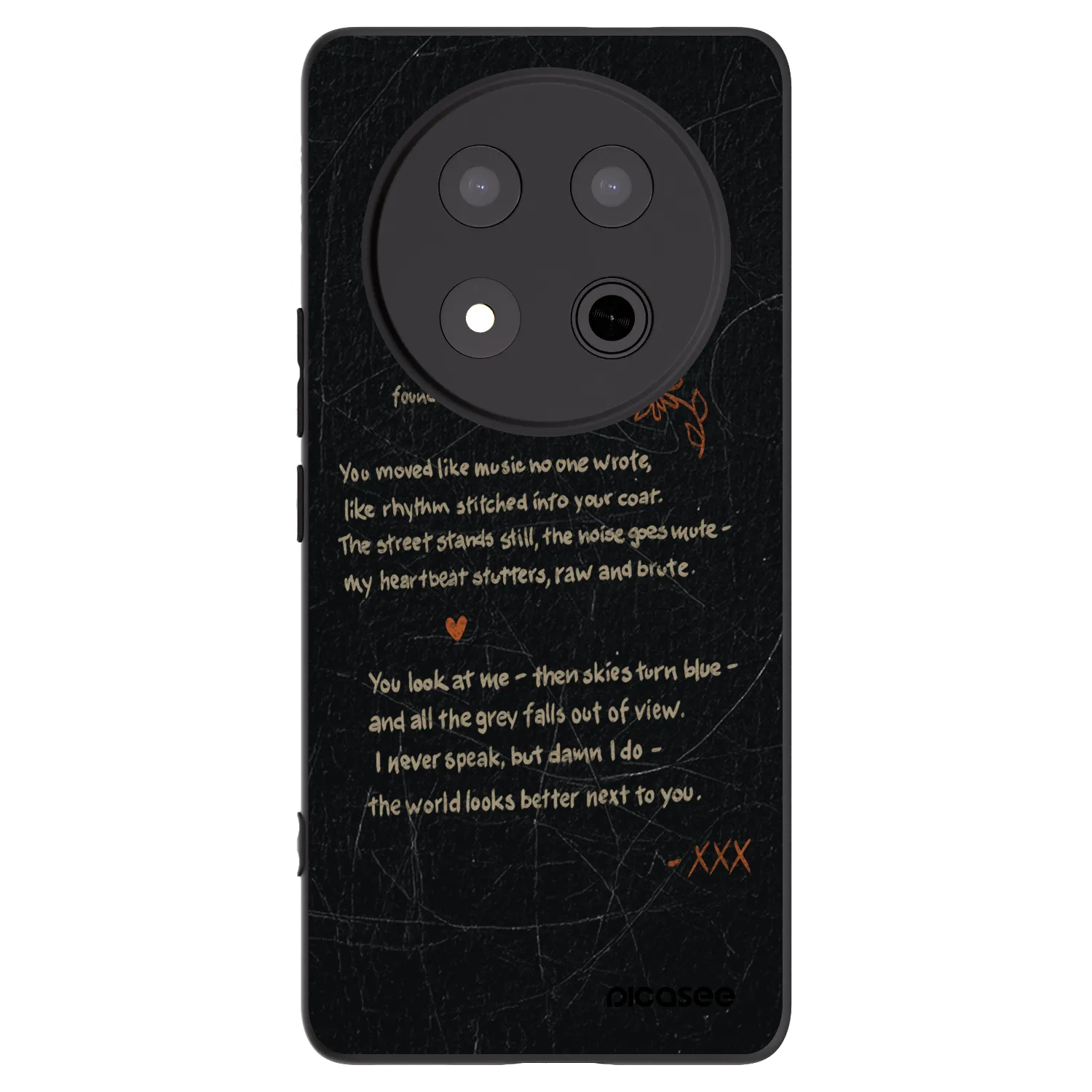 Picasee Μαύρη θήκη σιλικόνης για Honor Magic7 Lite 5G - POET