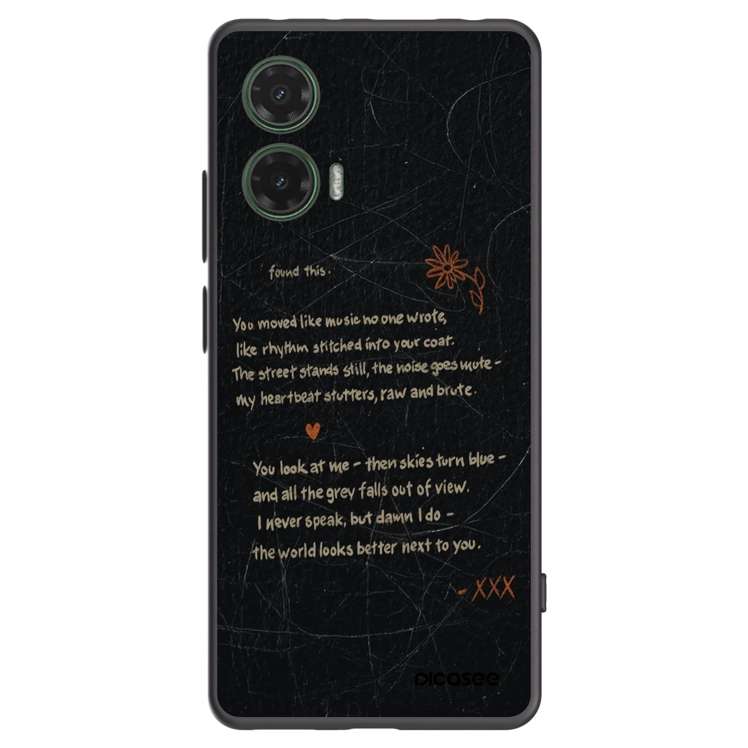 Picasee Μαύρη θήκη σιλικόνης για Motorola Moto G35 5G - POET