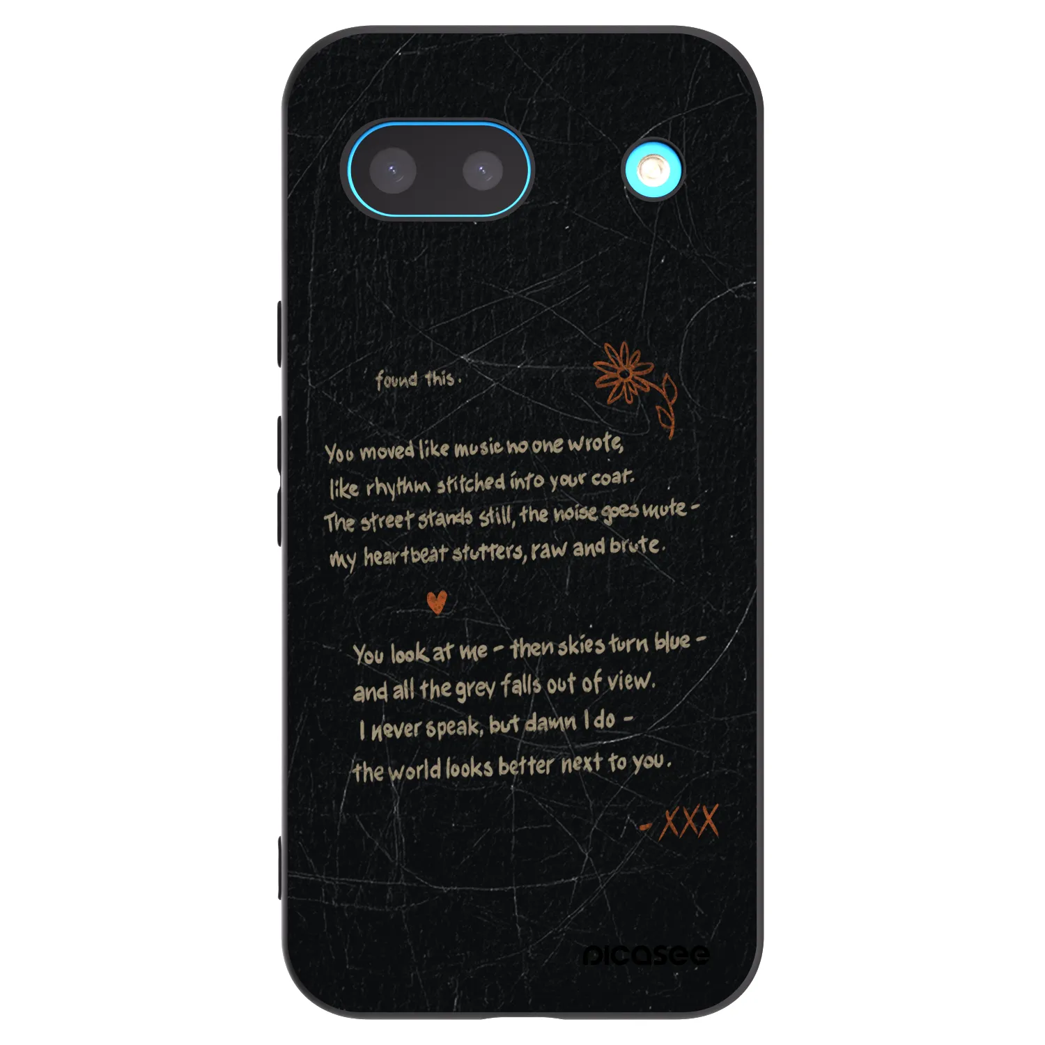 Picasee Μαύρη θήκη σιλικόνης για Google Pixel 8a - POET