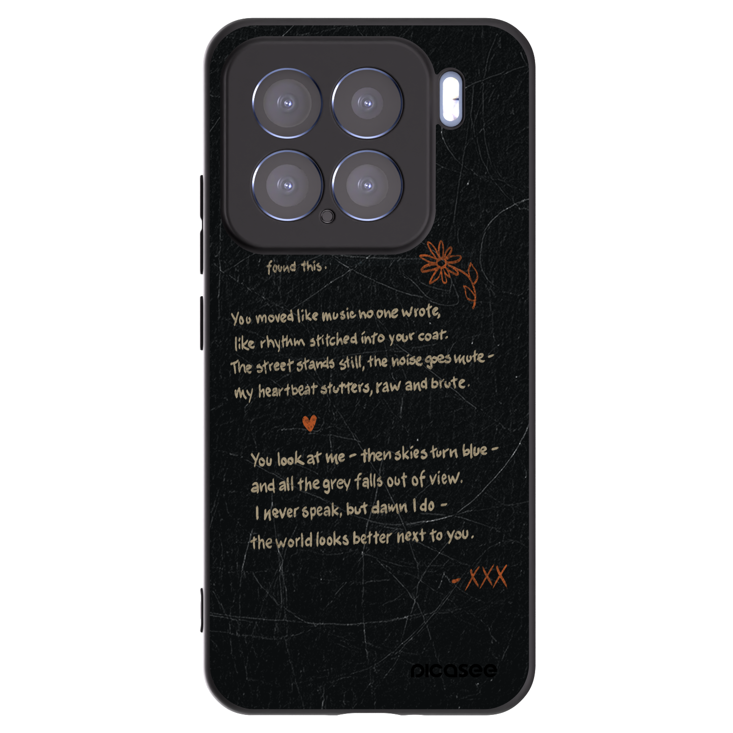 Picasee Μαύρη θήκη σιλικόνης για Xiaomi 15 - POET