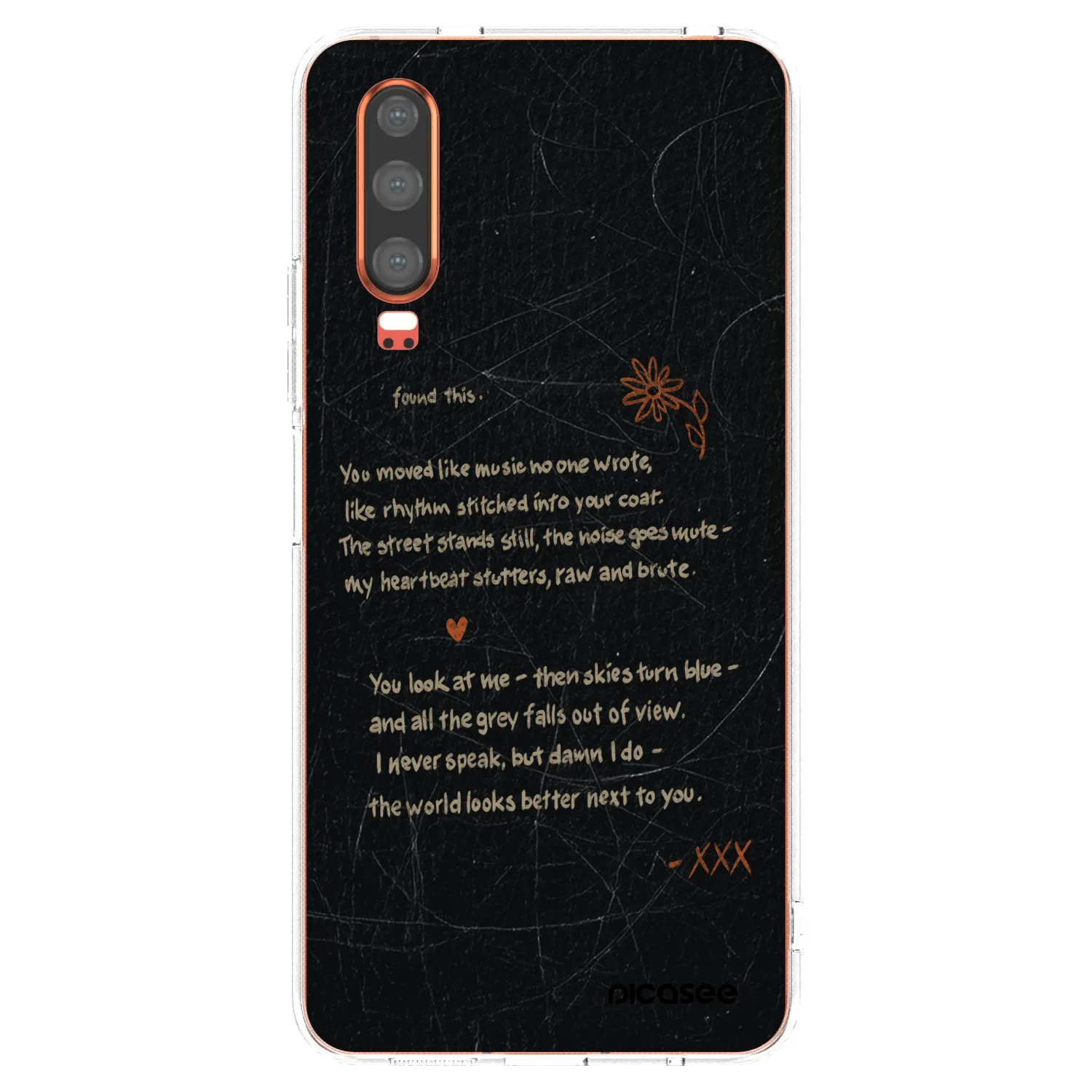Picasee διαφανής θήκη σιλικόνης Huawei P30 - POET