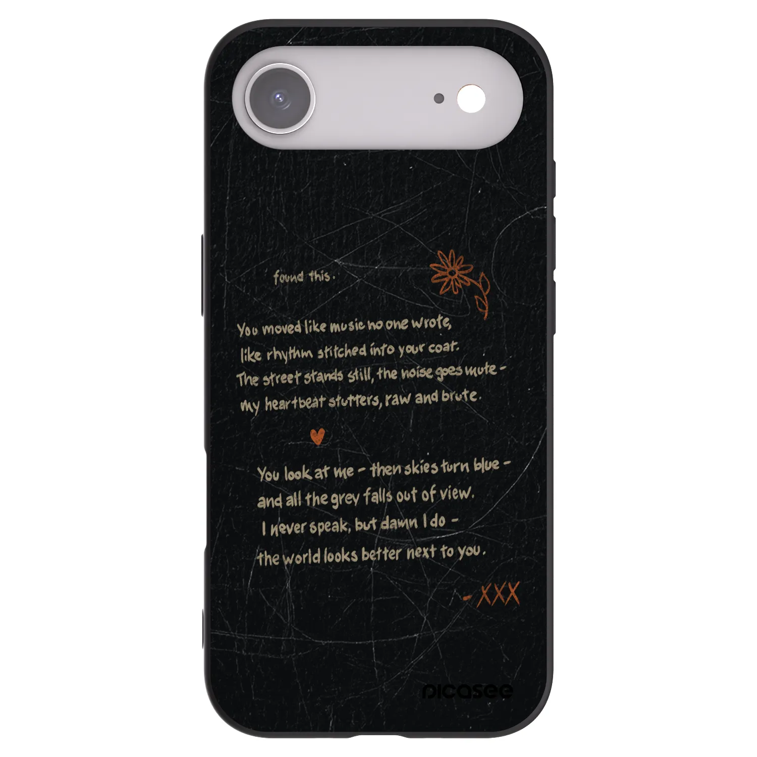Picasee Μαύρη θήκη σιλικόνης για Apple iPhone Air - POET