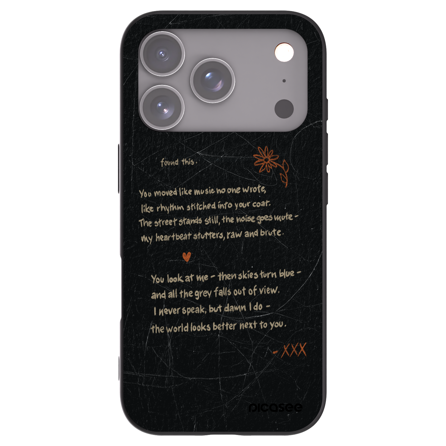 Picasee Μαύρη θήκη σιλικόνης για Apple iPhone 17 Pro - POET
