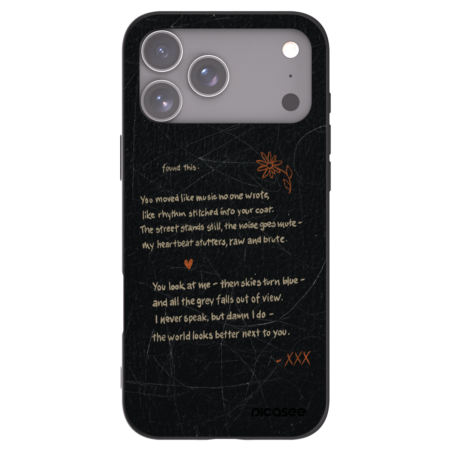 Picasee Μαύρη θήκη σιλικόνης για Apple iPhone 17 Pro Max - POET