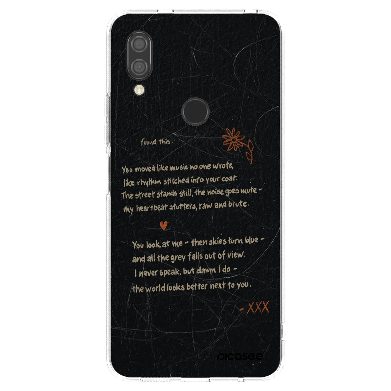 Picasee διαφανής θήκη σιλικόνης Xiaomi Redmi 7 - POET