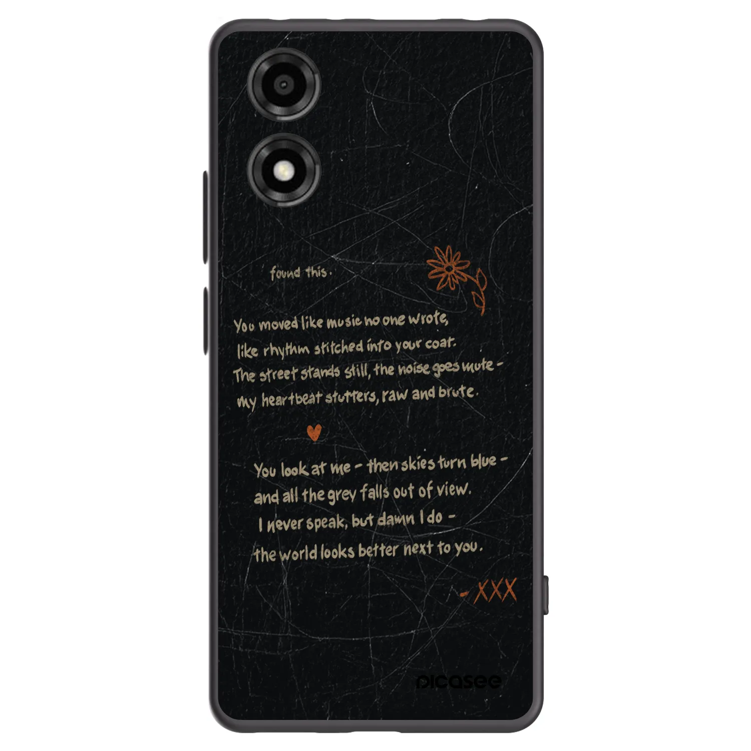 Picasee Μαύρη θήκη σιλικόνης για Motorola Moto E14 - POET