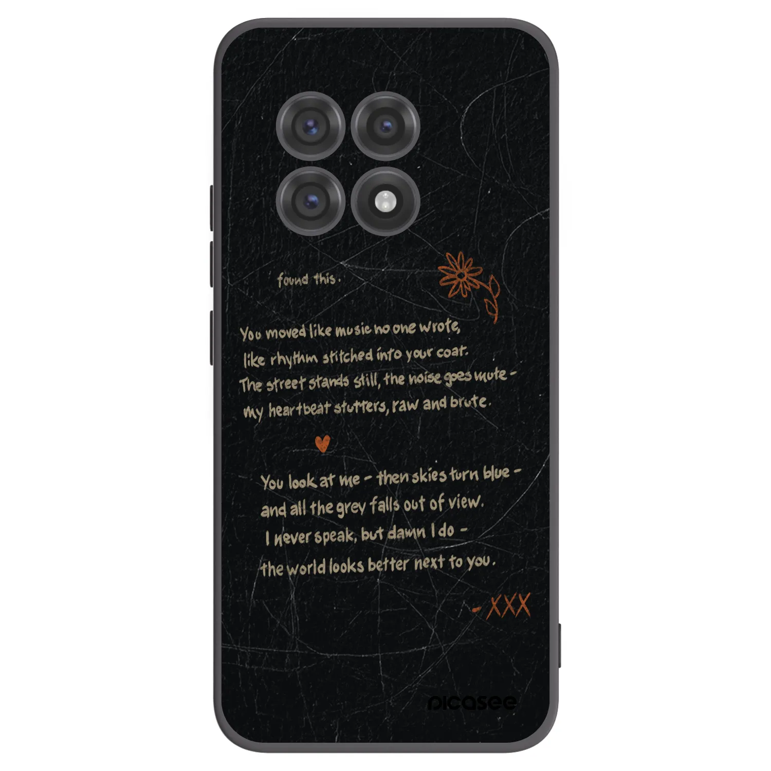 Picasee Μαύρη θήκη σιλικόνης για OnePlus 13R 5G - POET