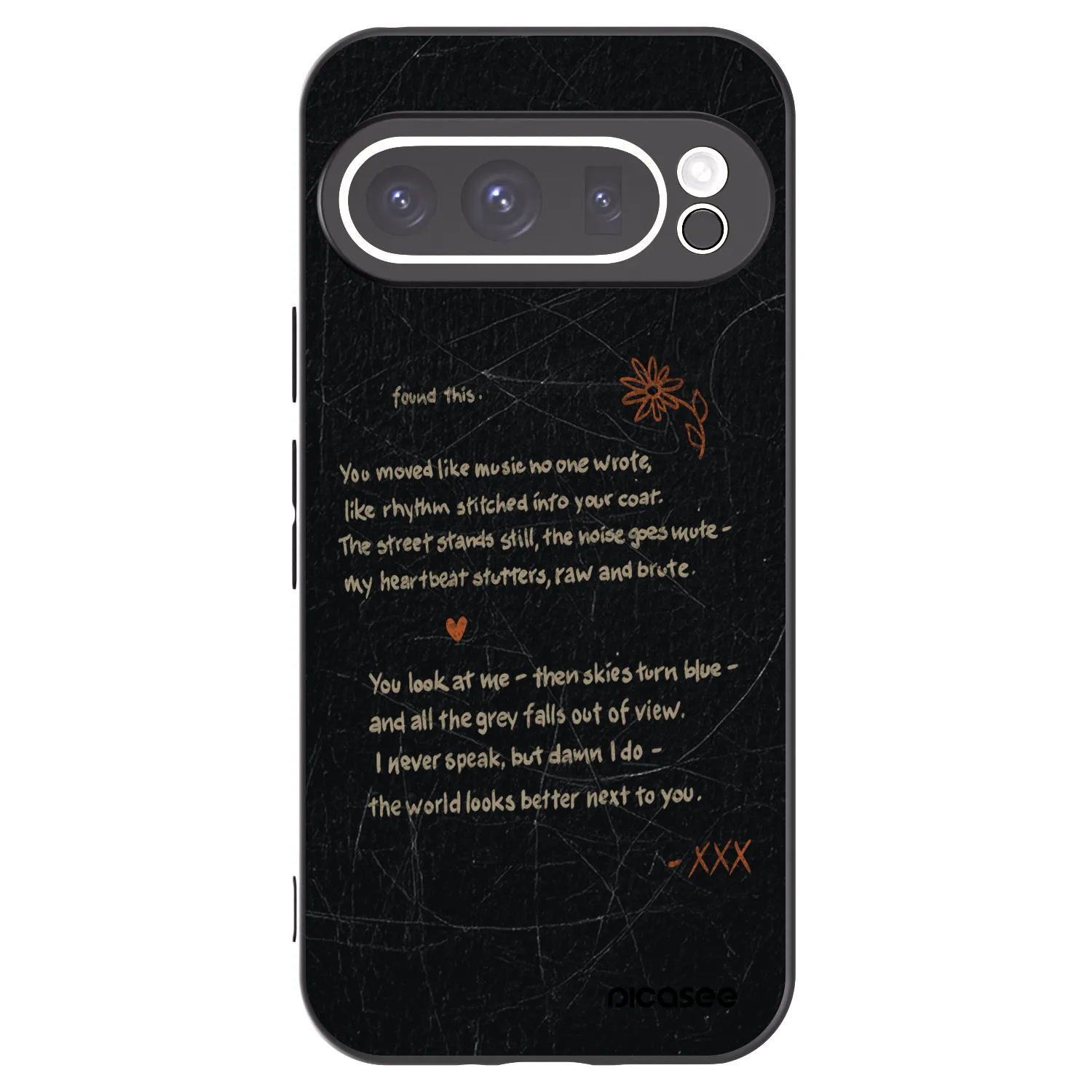 Picasee Μαύρη θήκη σιλικόνης για Google Pixel 9 Pro XL - POET