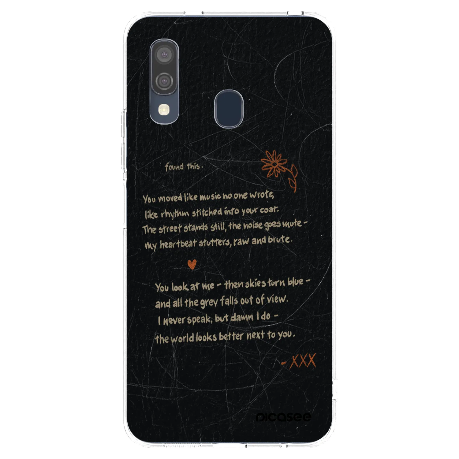 Picasee διαφανής θήκη σιλικόνης Samsung Galaxy A40 A405F - POET