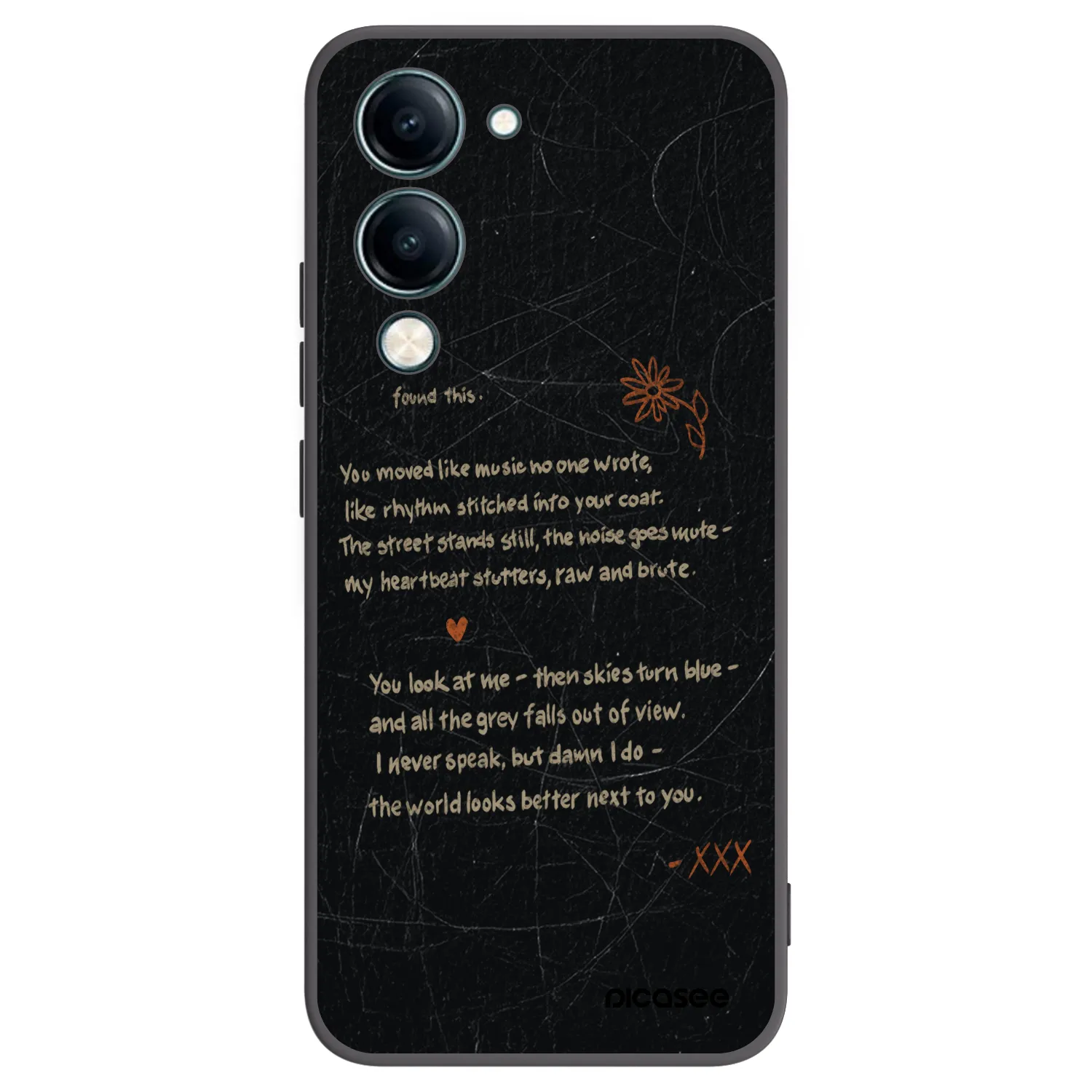 Picasee Μαύρη θήκη σιλικόνης για Vivo Y29s 5G - POET