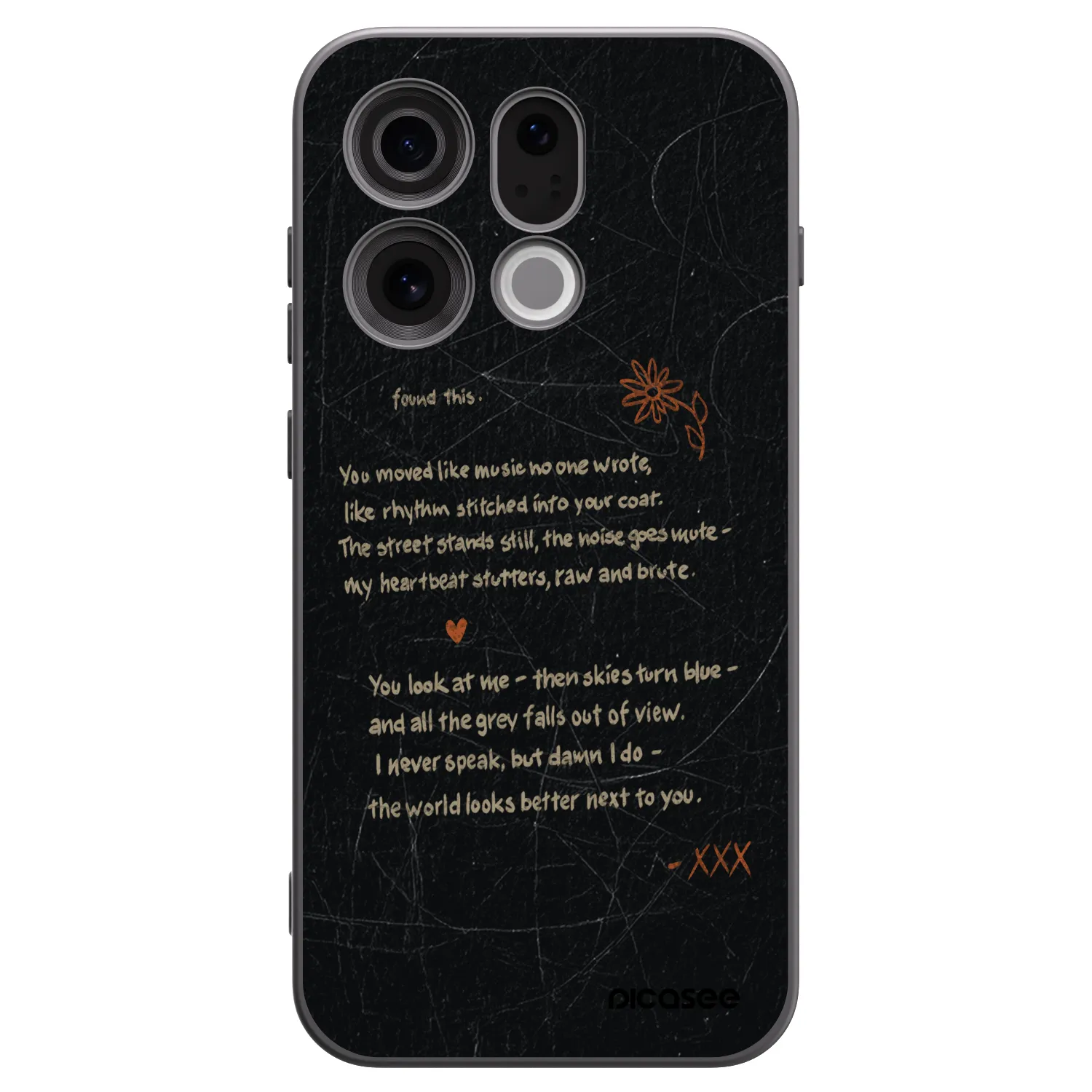 Picasee Μαύρη θήκη σιλικόνης για OPPO Find X9 - POET