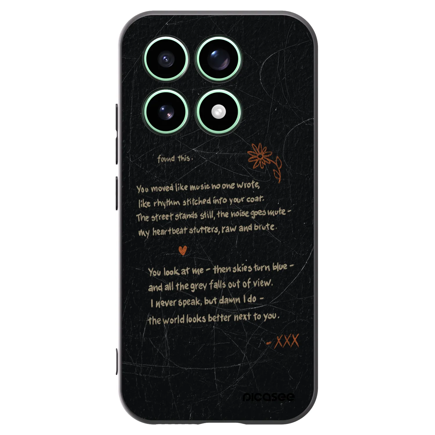 Picasee Μαύρη θήκη σιλικόνης για Xiaomi 17 - POET