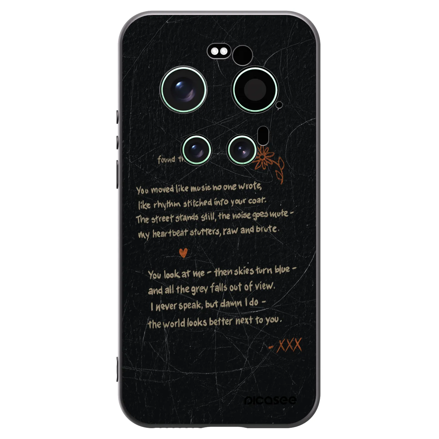 Picasee Μαύρη θήκη σιλικόνης για Xiaomi 17 Ultra - POET