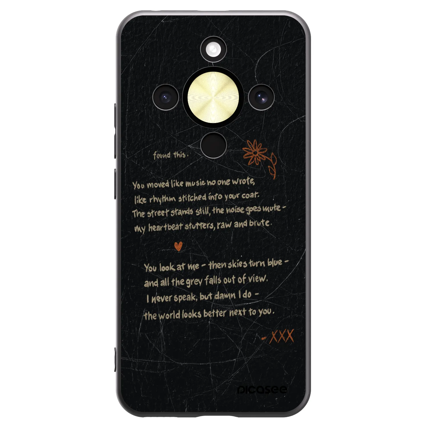Picasee Μαύρη θήκη σιλικόνης για Honor Magic8 Lite 5G - POET