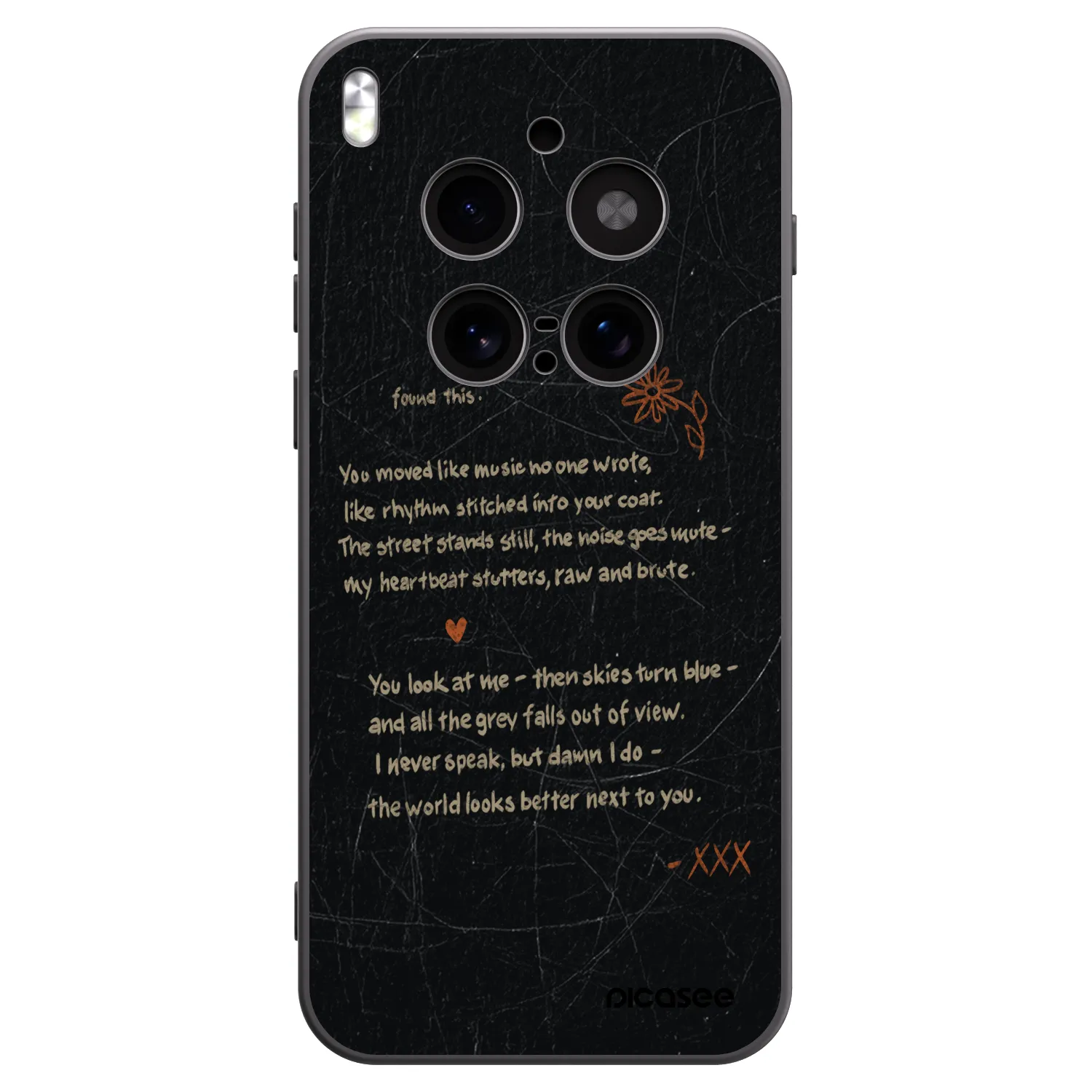Picasee Μαύρη θήκη σιλικόνης για Vivo X300 Pro - POET