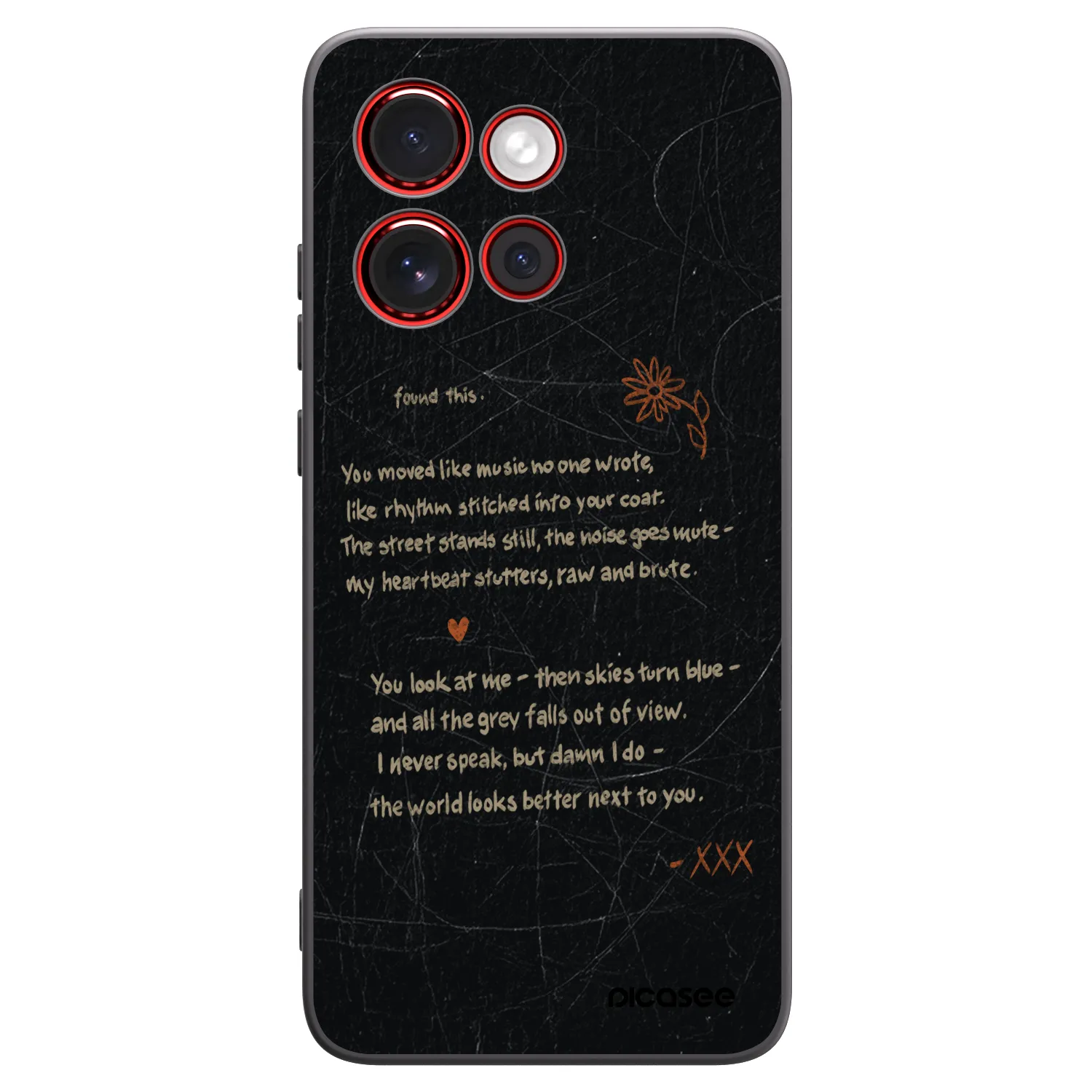 Picasee Μαύρη θήκη σιλικόνης για Motorola Edge 60 Neo 5G - POET