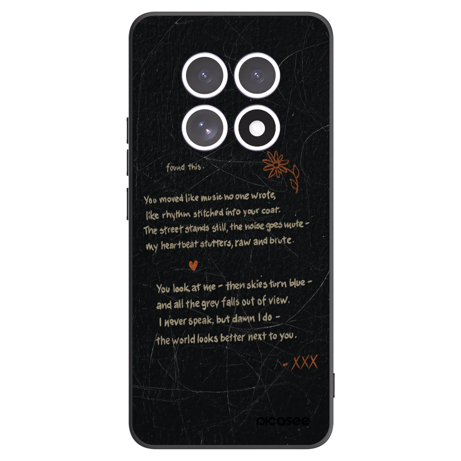 Picasee Μαύρη θήκη σιλικόνης για Xiaomi Redmi Note 15 5G - POET